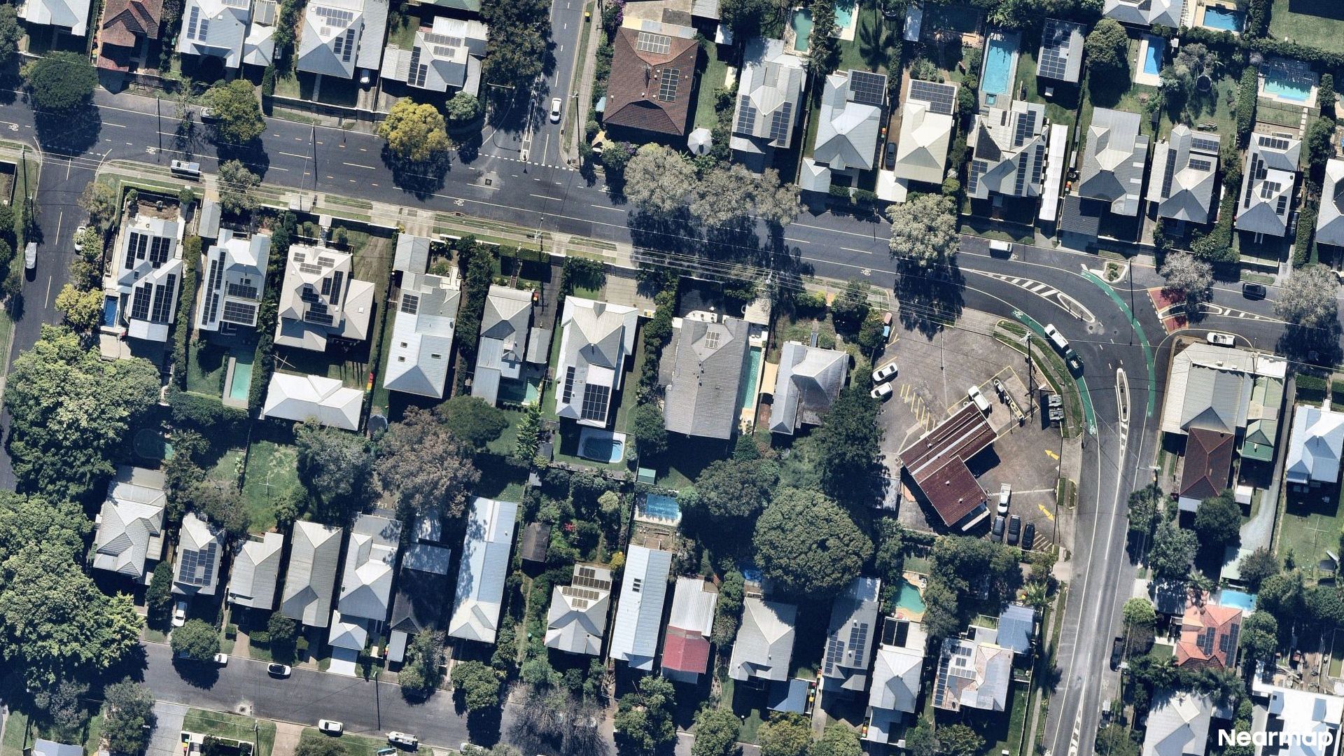 Vertical aerial view