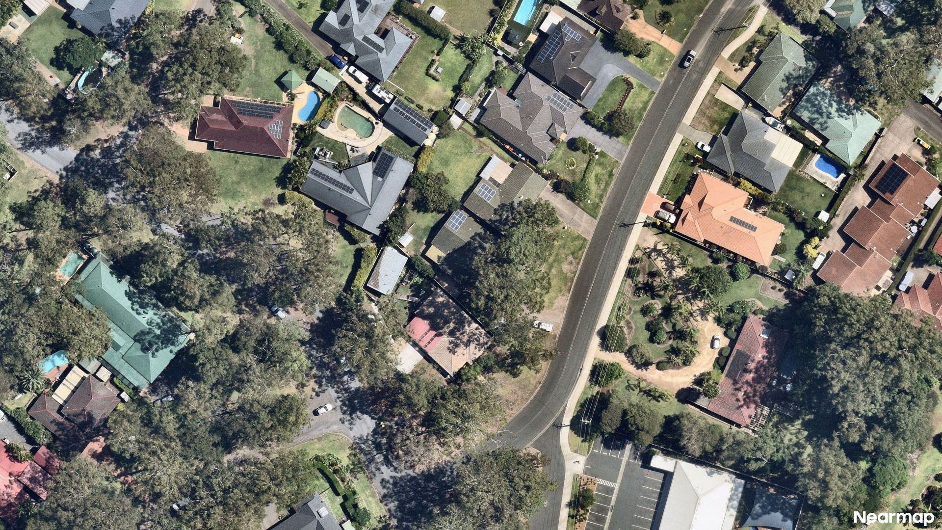 Vertical aerial view
