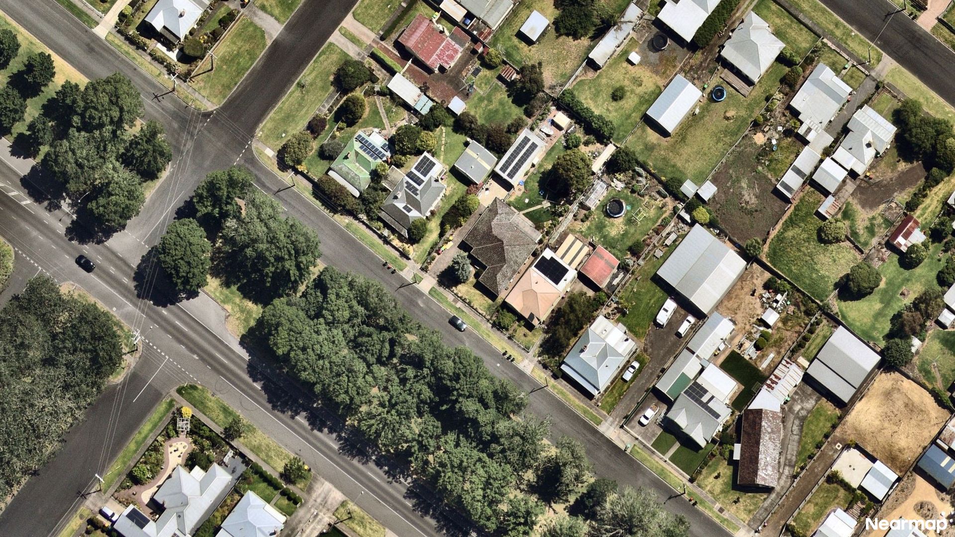 Vertical aerial view