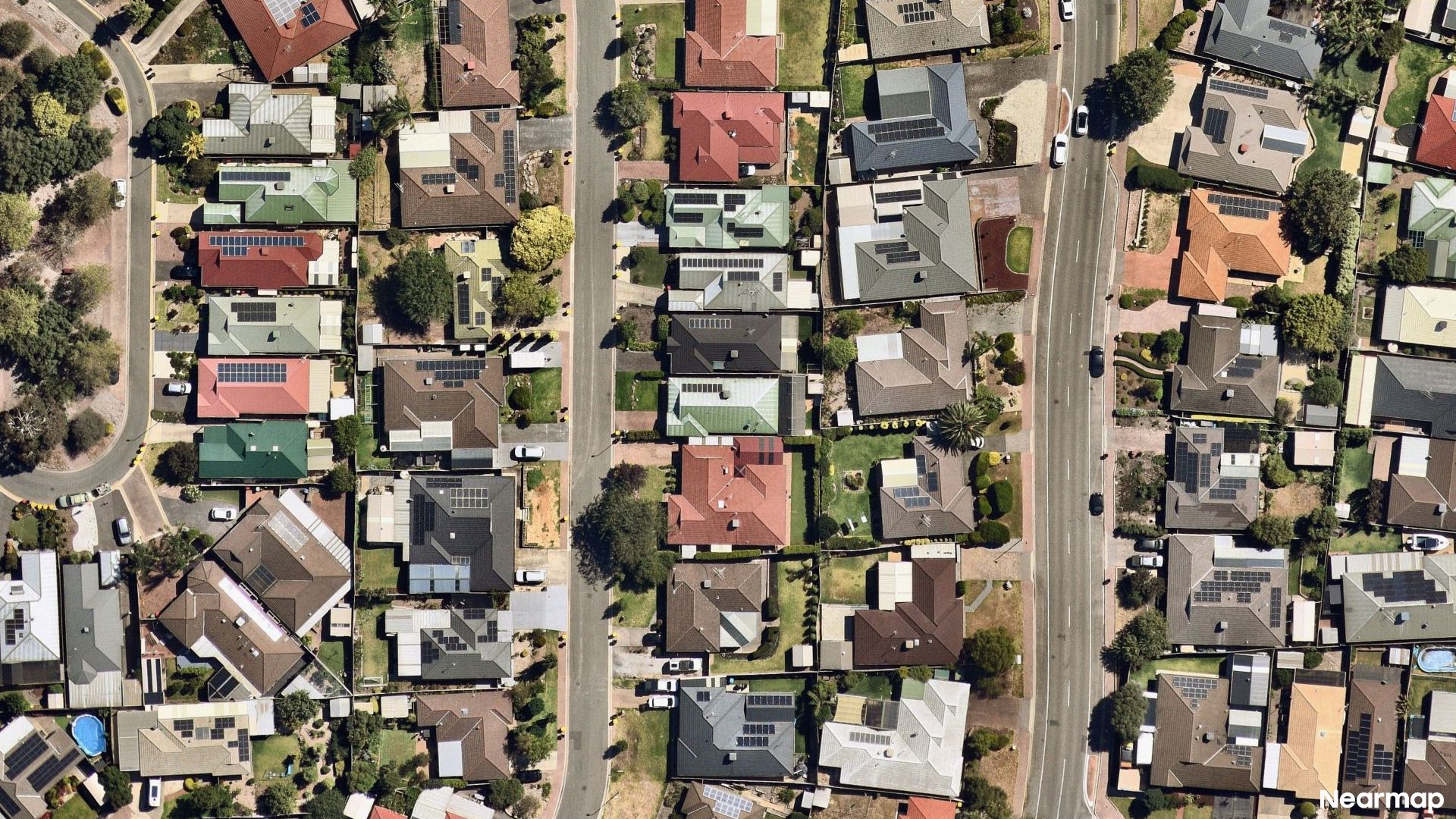 Vertical aerial view