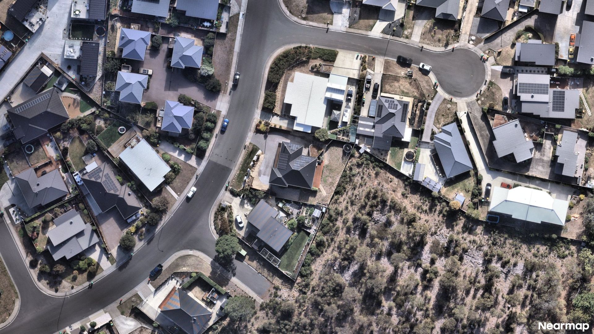 Vertical aerial view