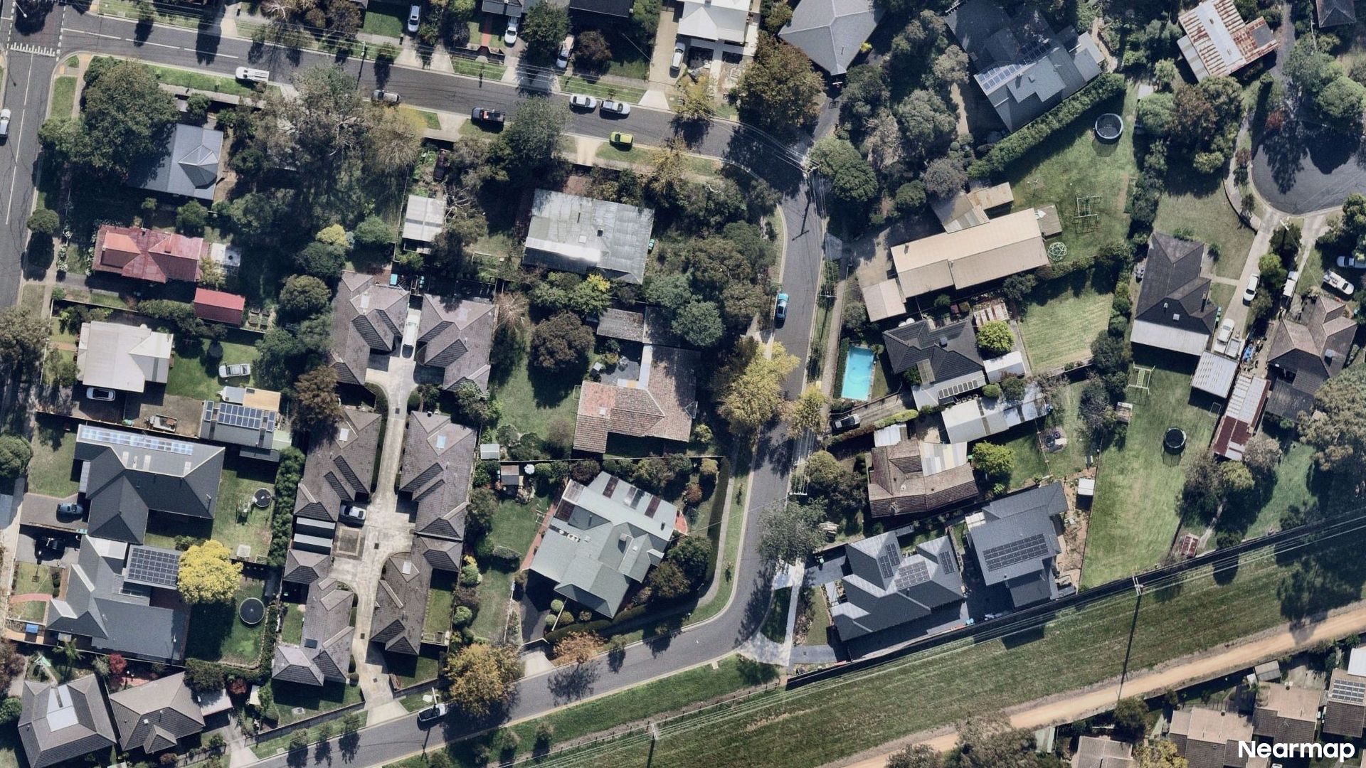Vertical aerial view