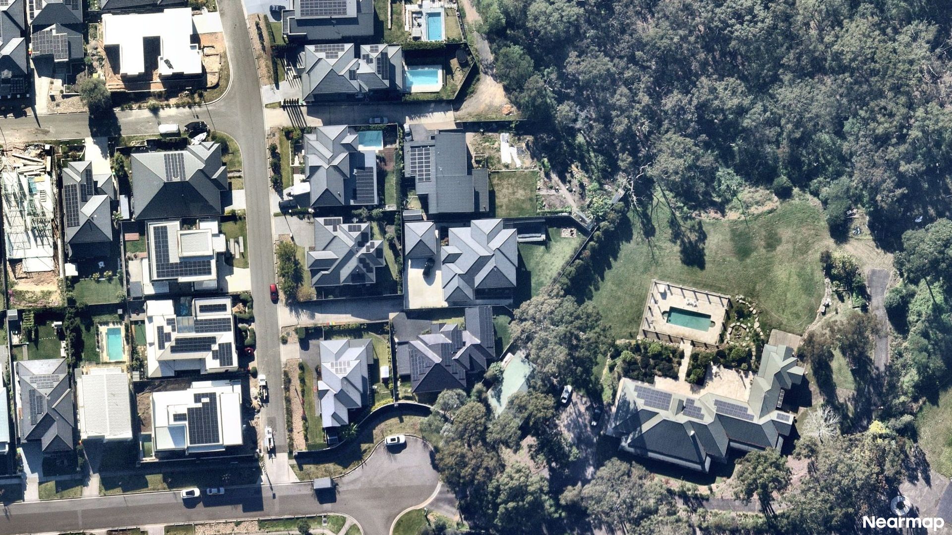 Vertical aerial view