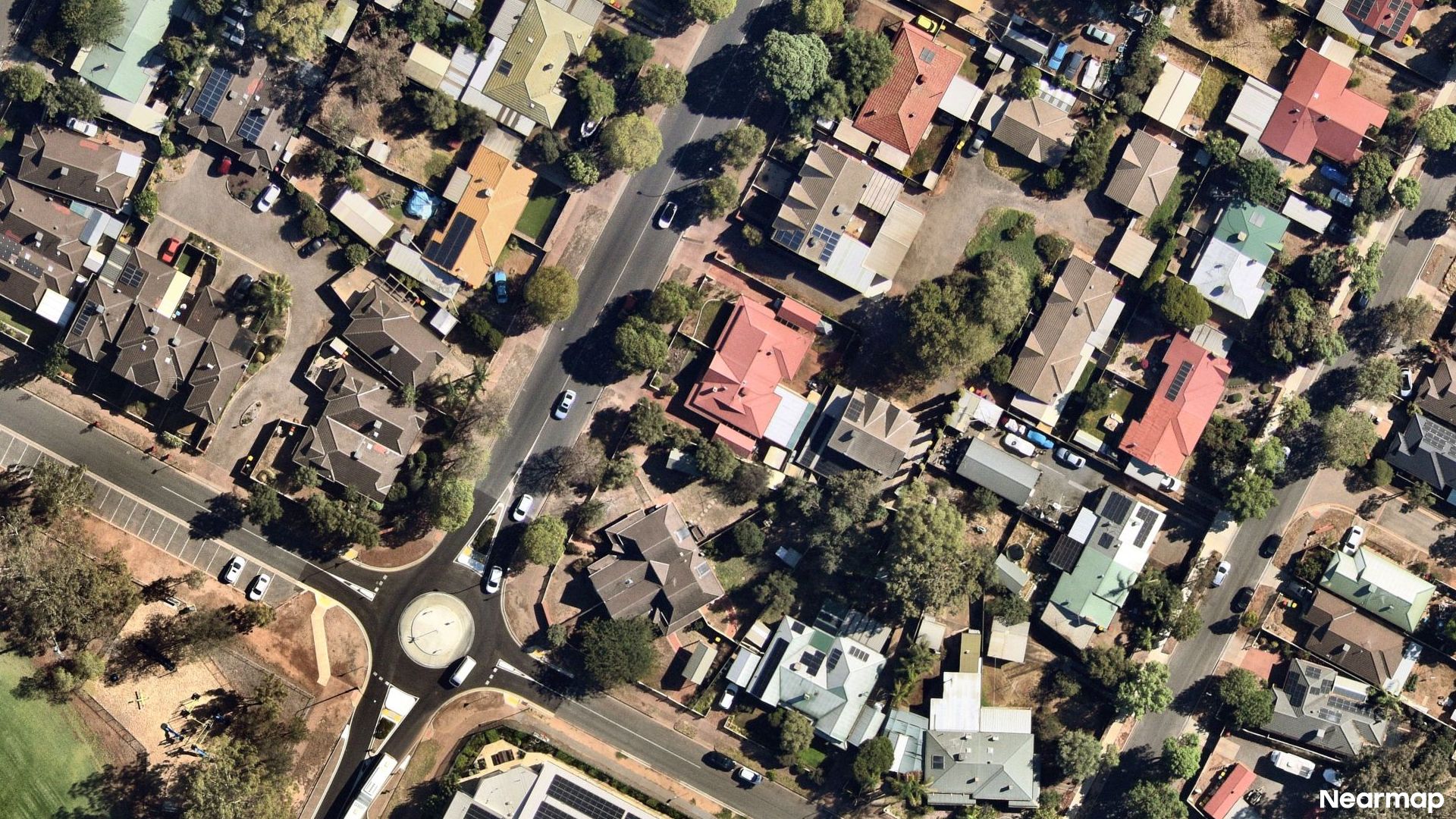 Vertical aerial view