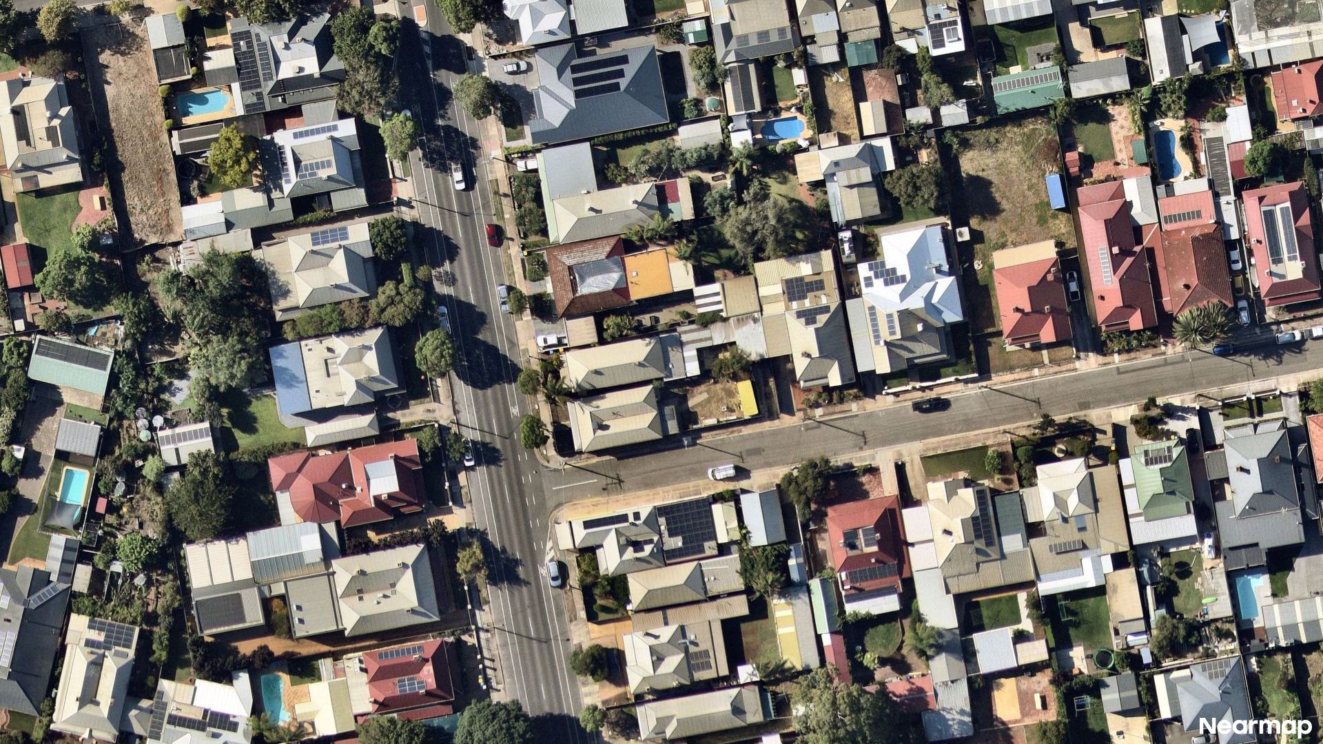 Vertical aerial view