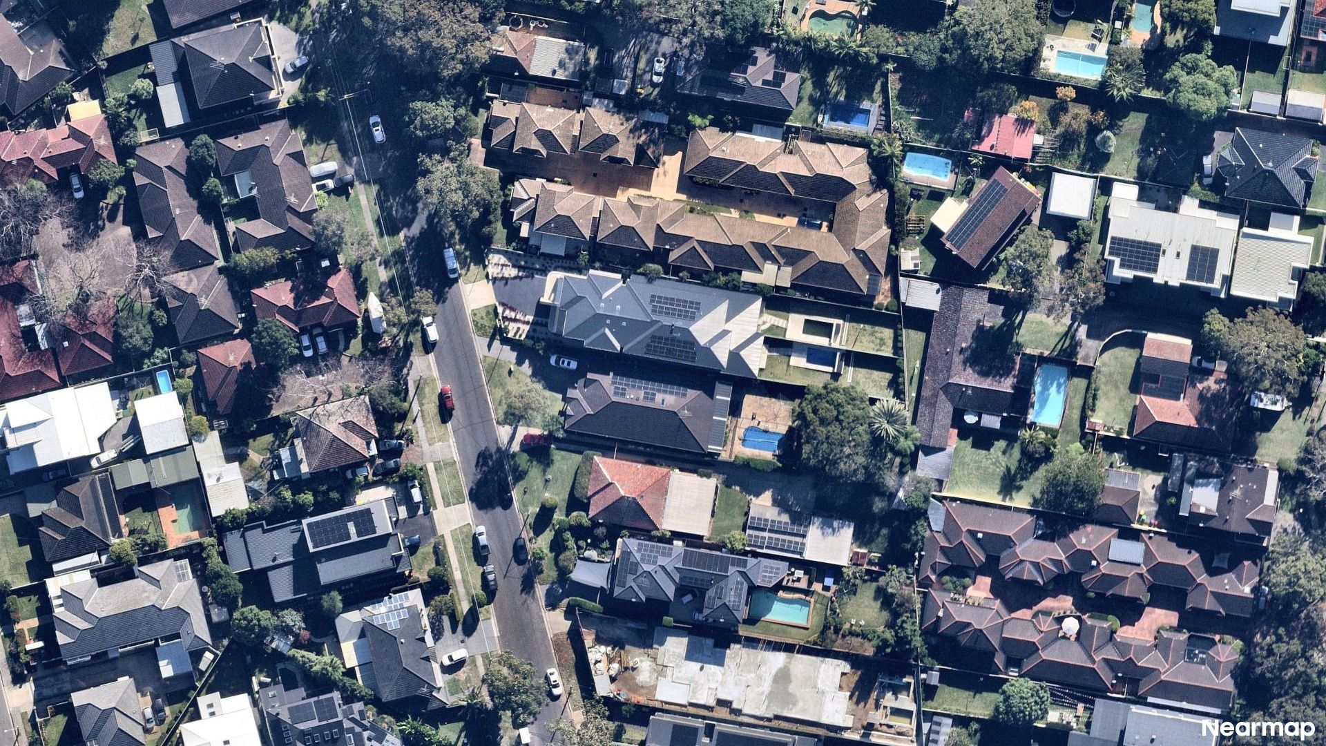Vertical aerial view