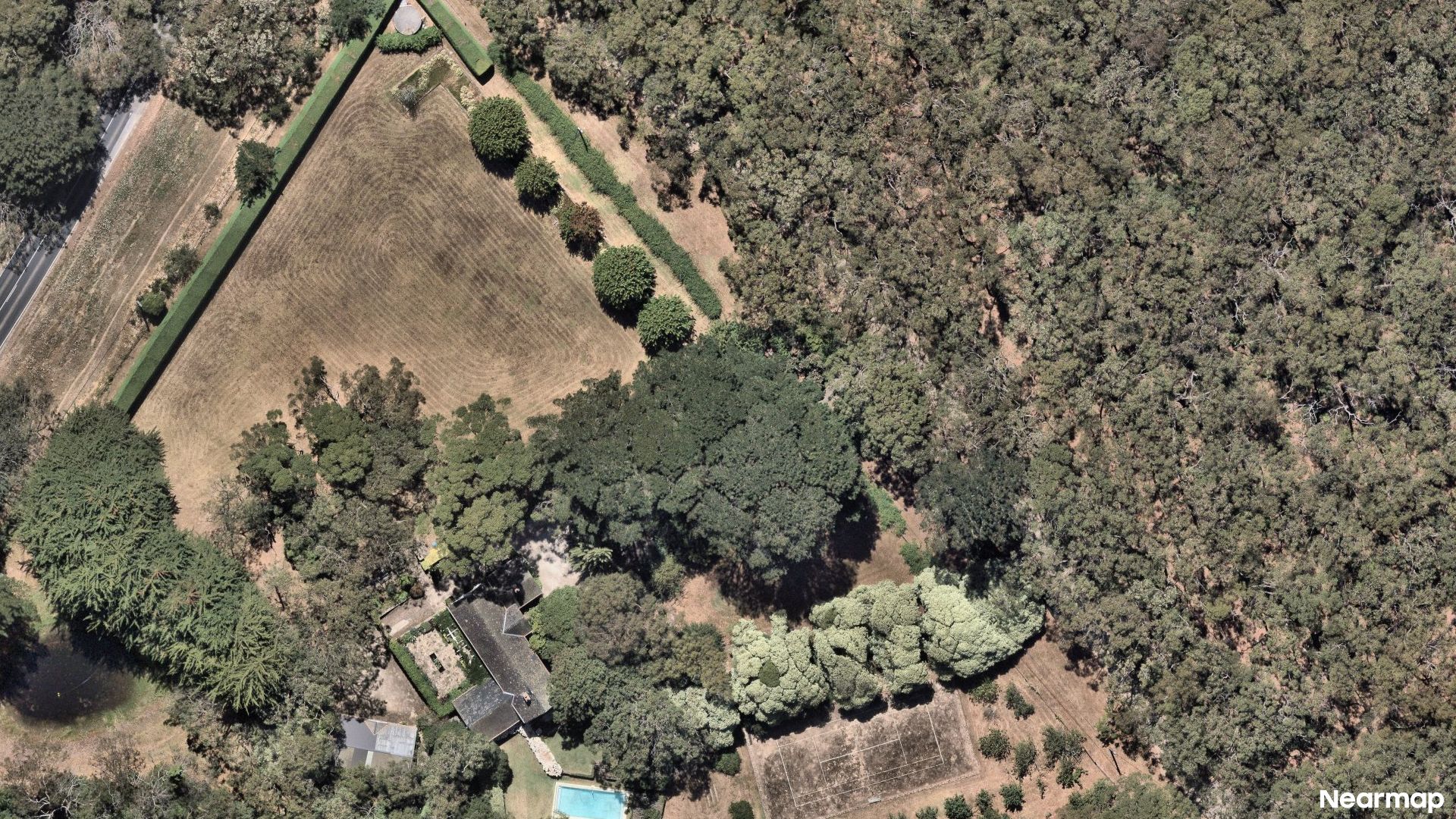 Vertical aerial view