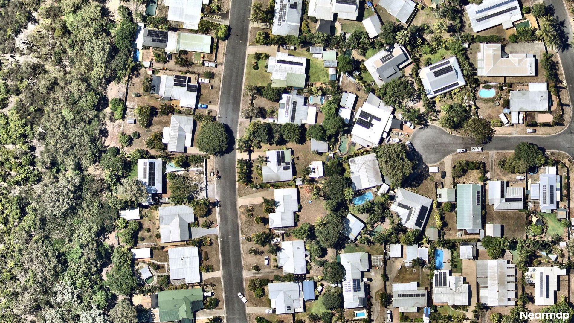 Vertical aerial view