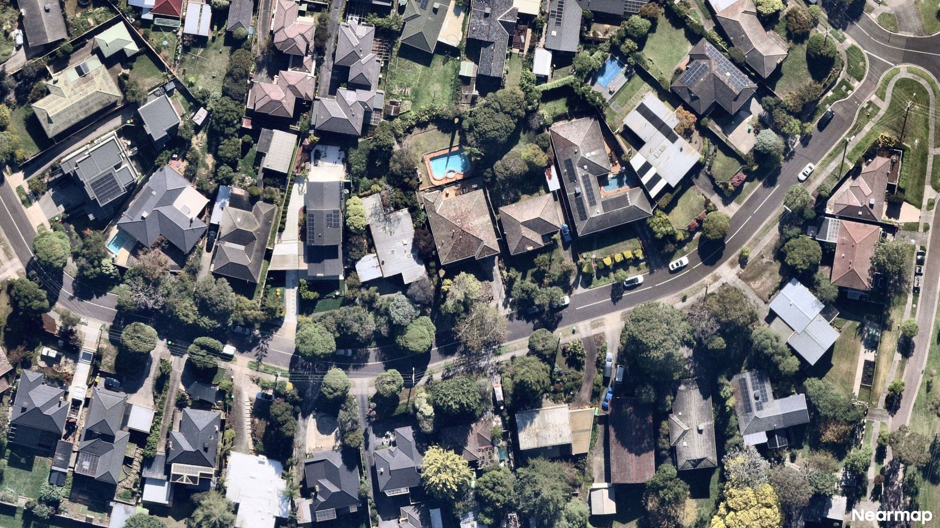 Vertical aerial view