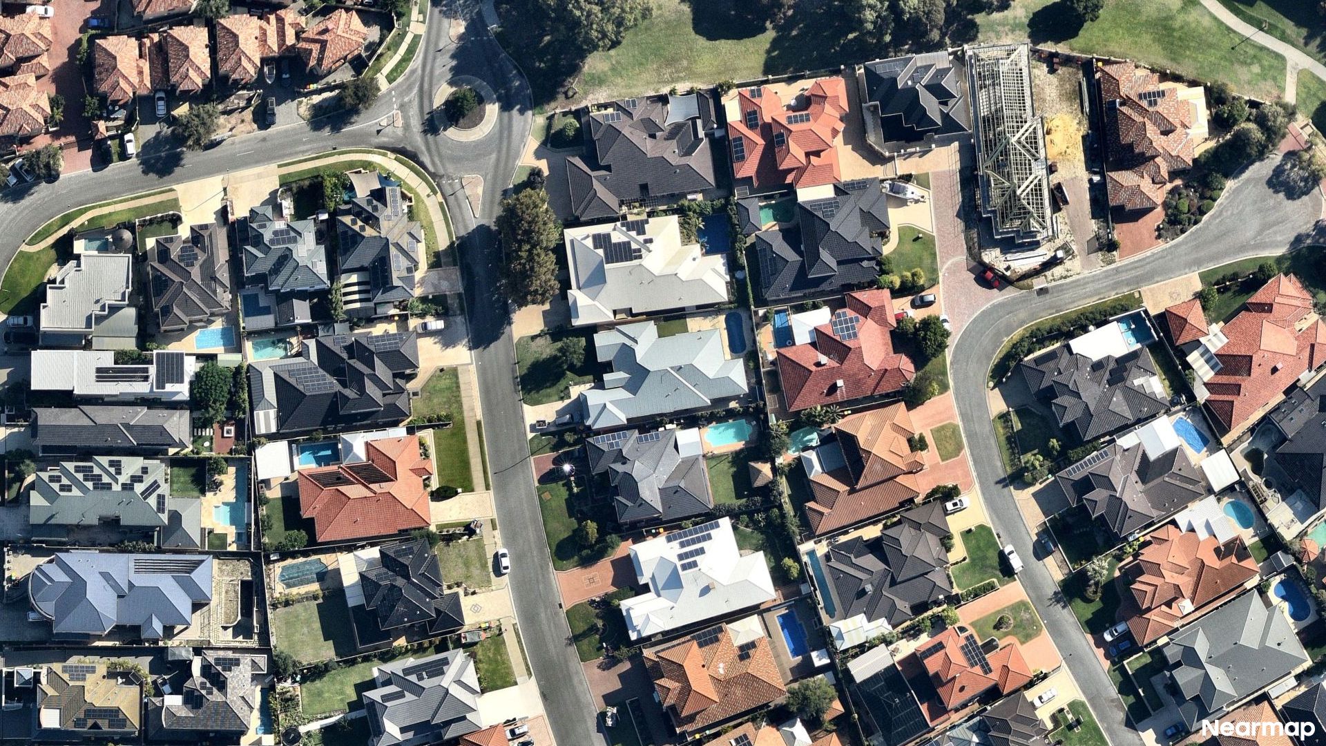 Vertical aerial view