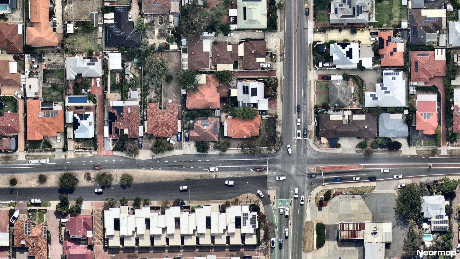 Vertical aerial view