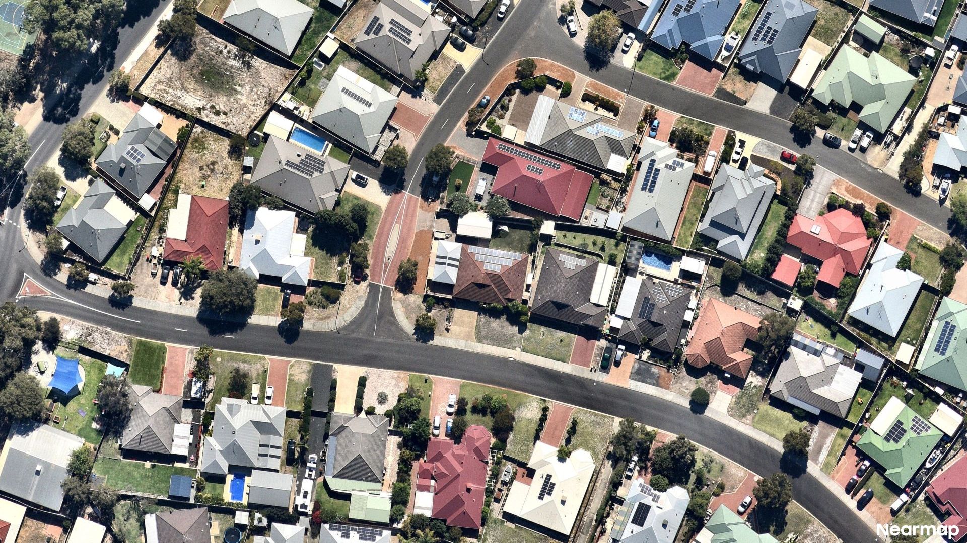 Vertical aerial view