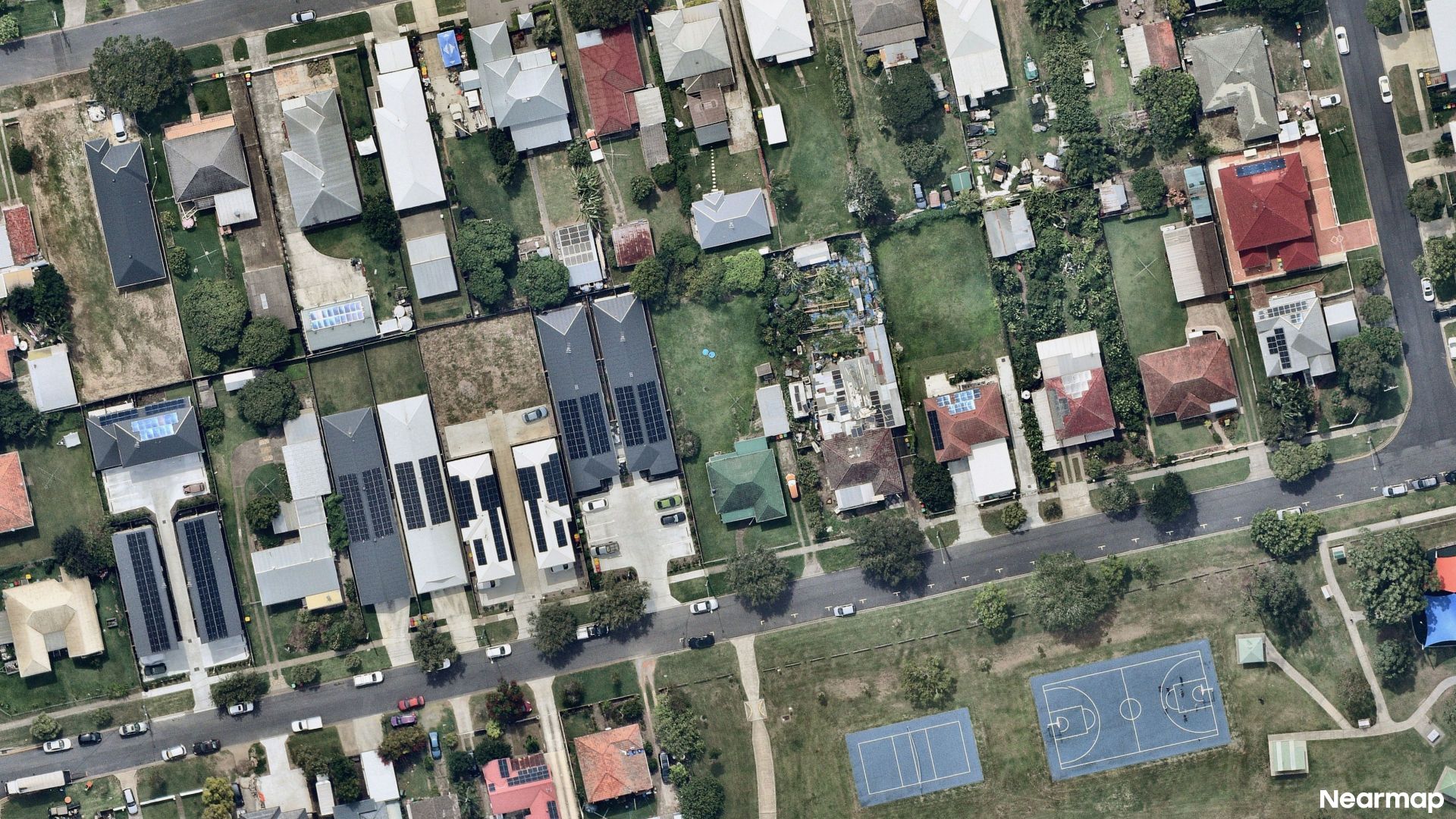 Vertical aerial view