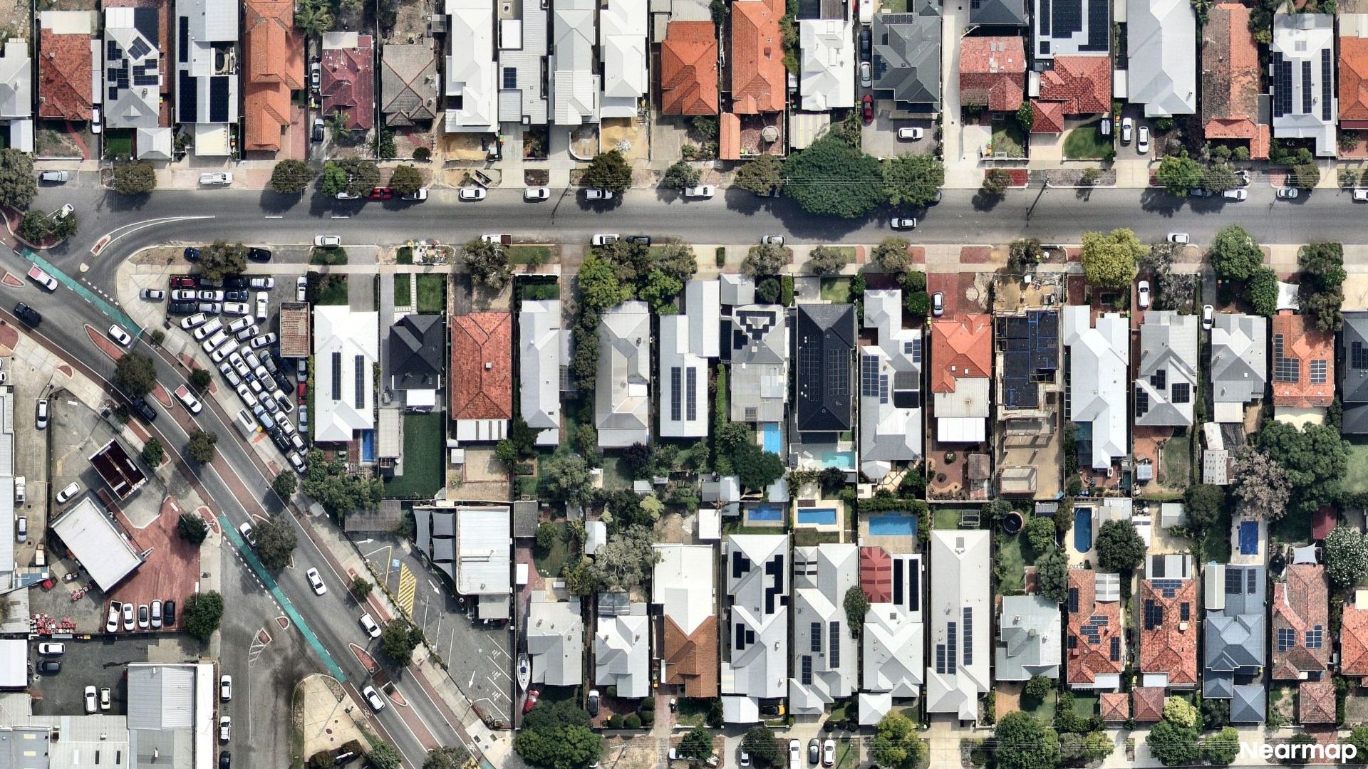 Vertical aerial view