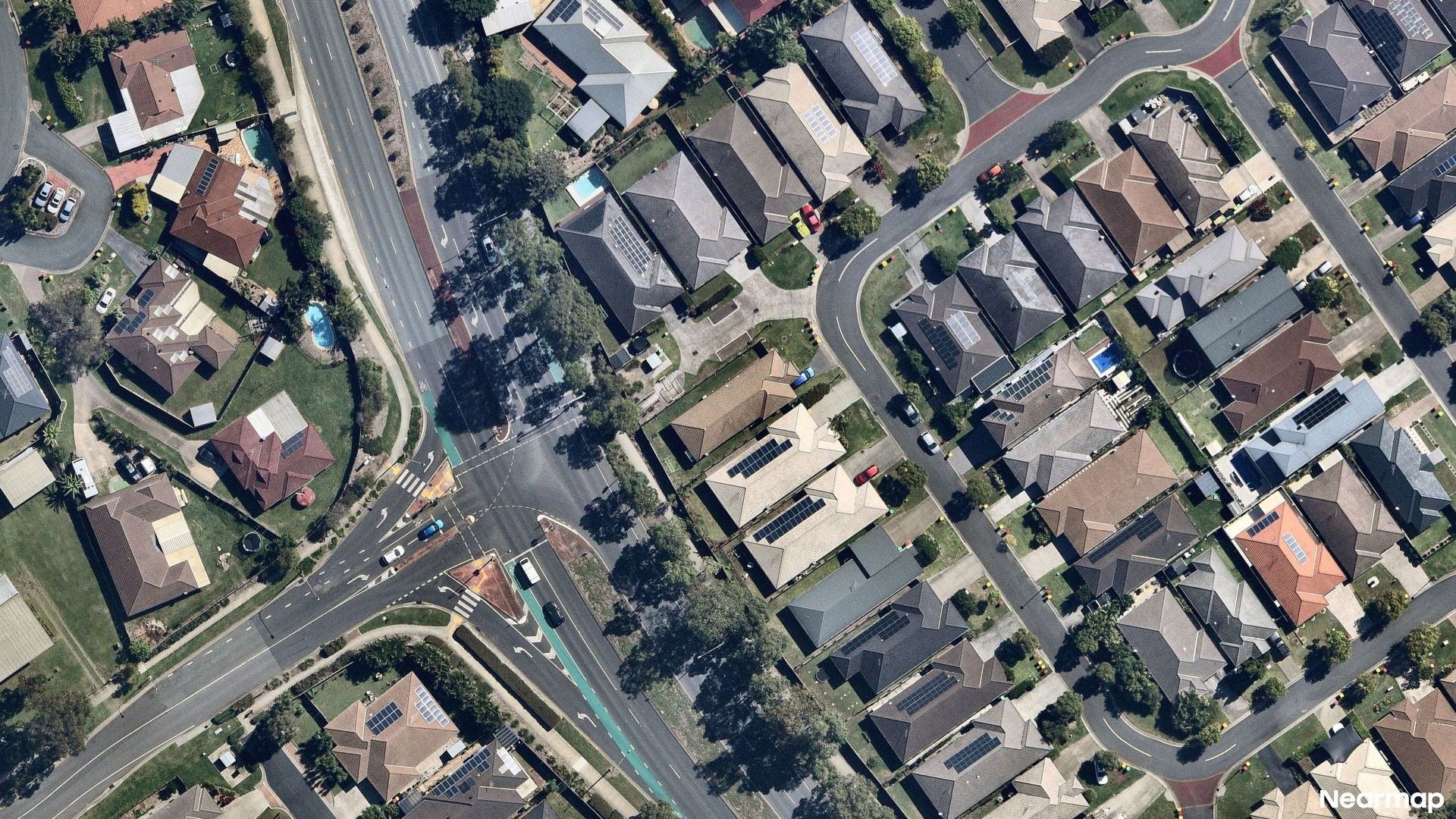Vertical aerial view