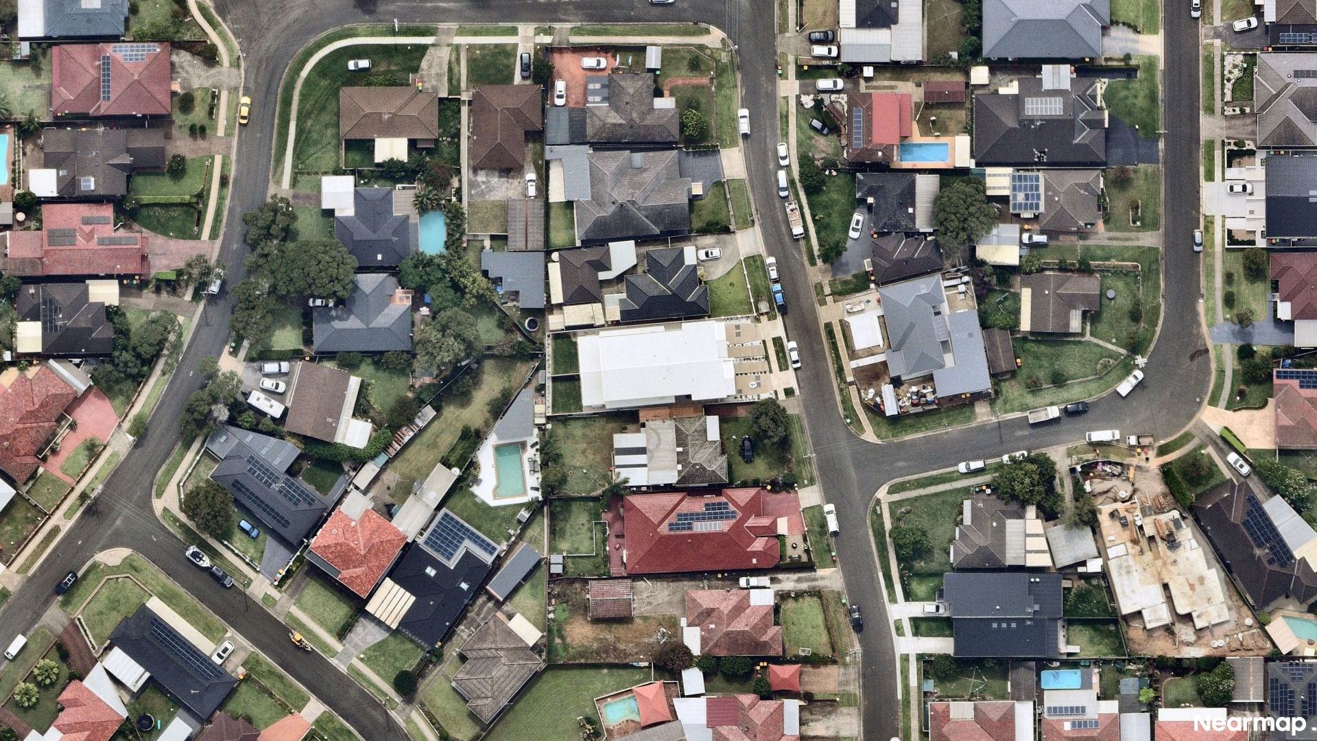 Vertical aerial view