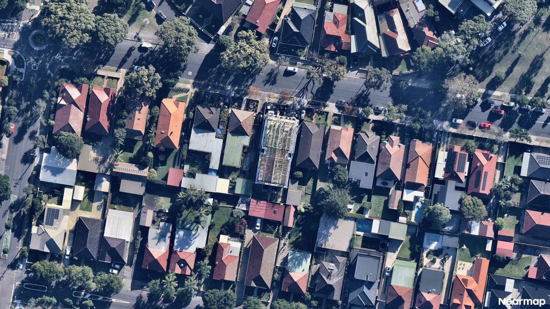 Vertical aerial view
