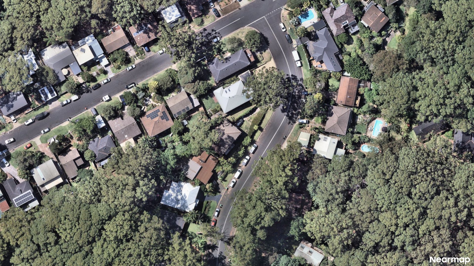 Vertical aerial view