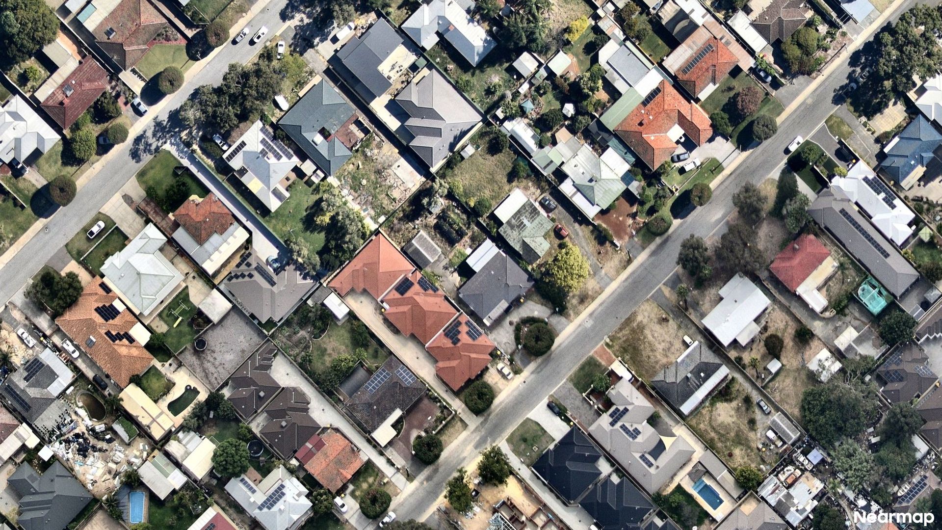 Vertical aerial view