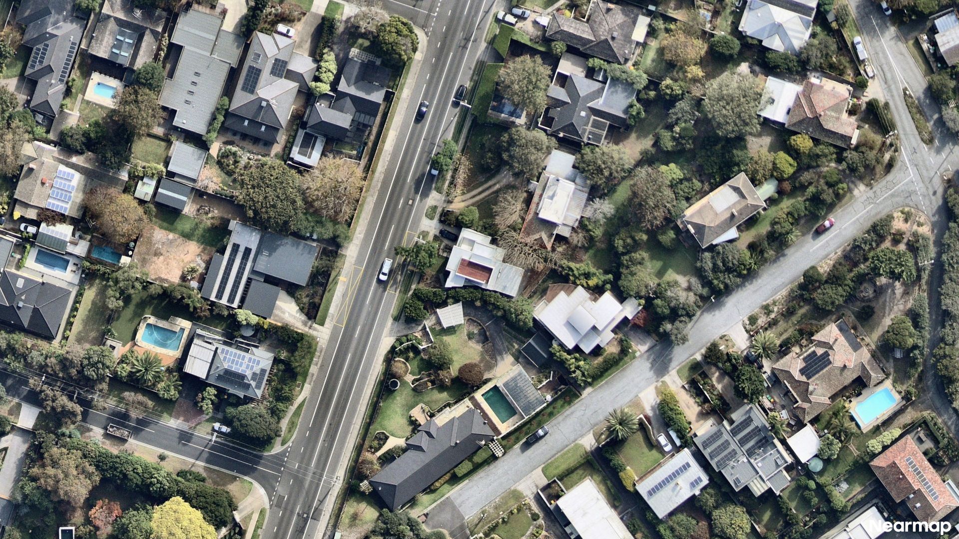 Vertical aerial view