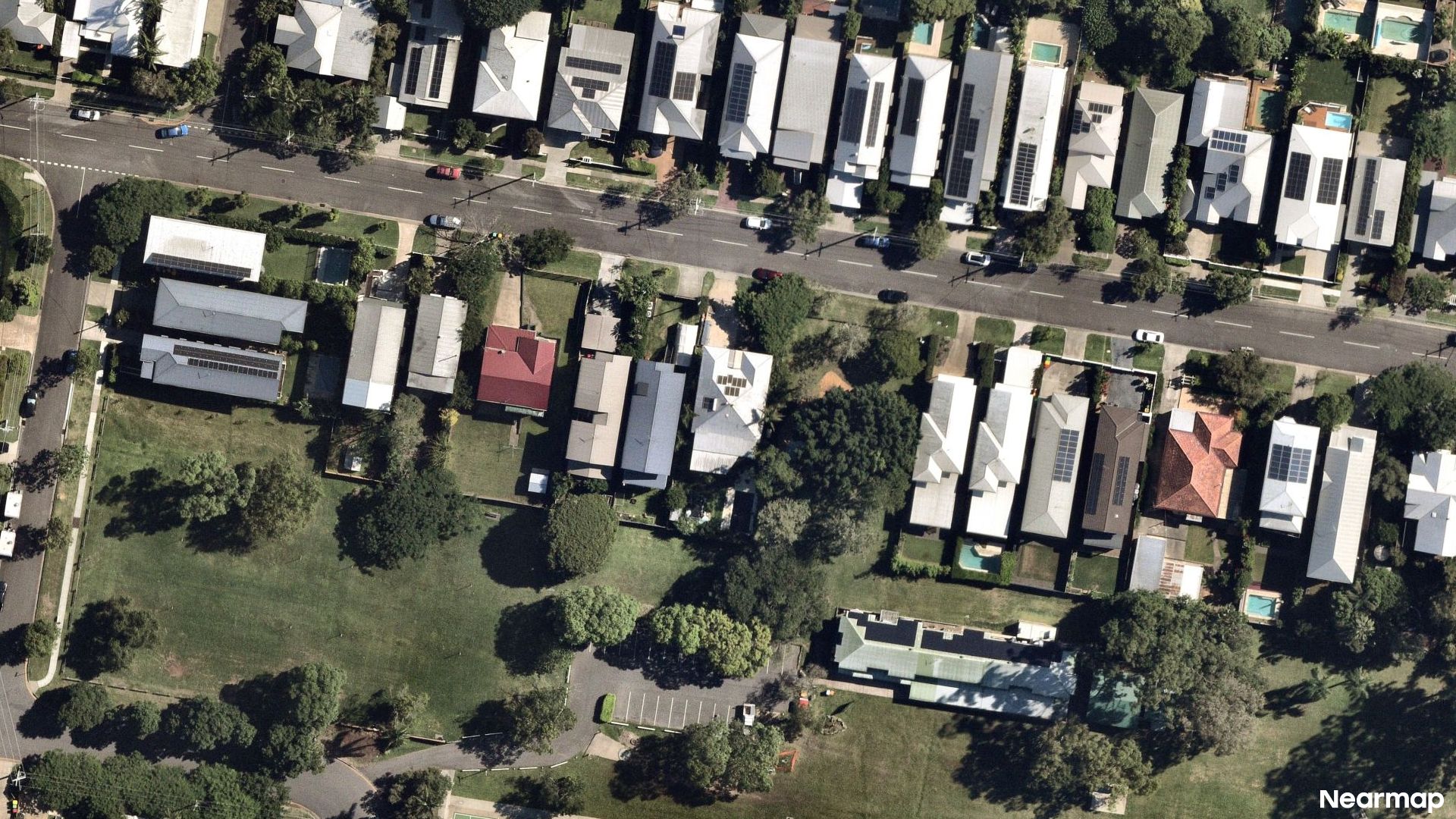 Vertical aerial view