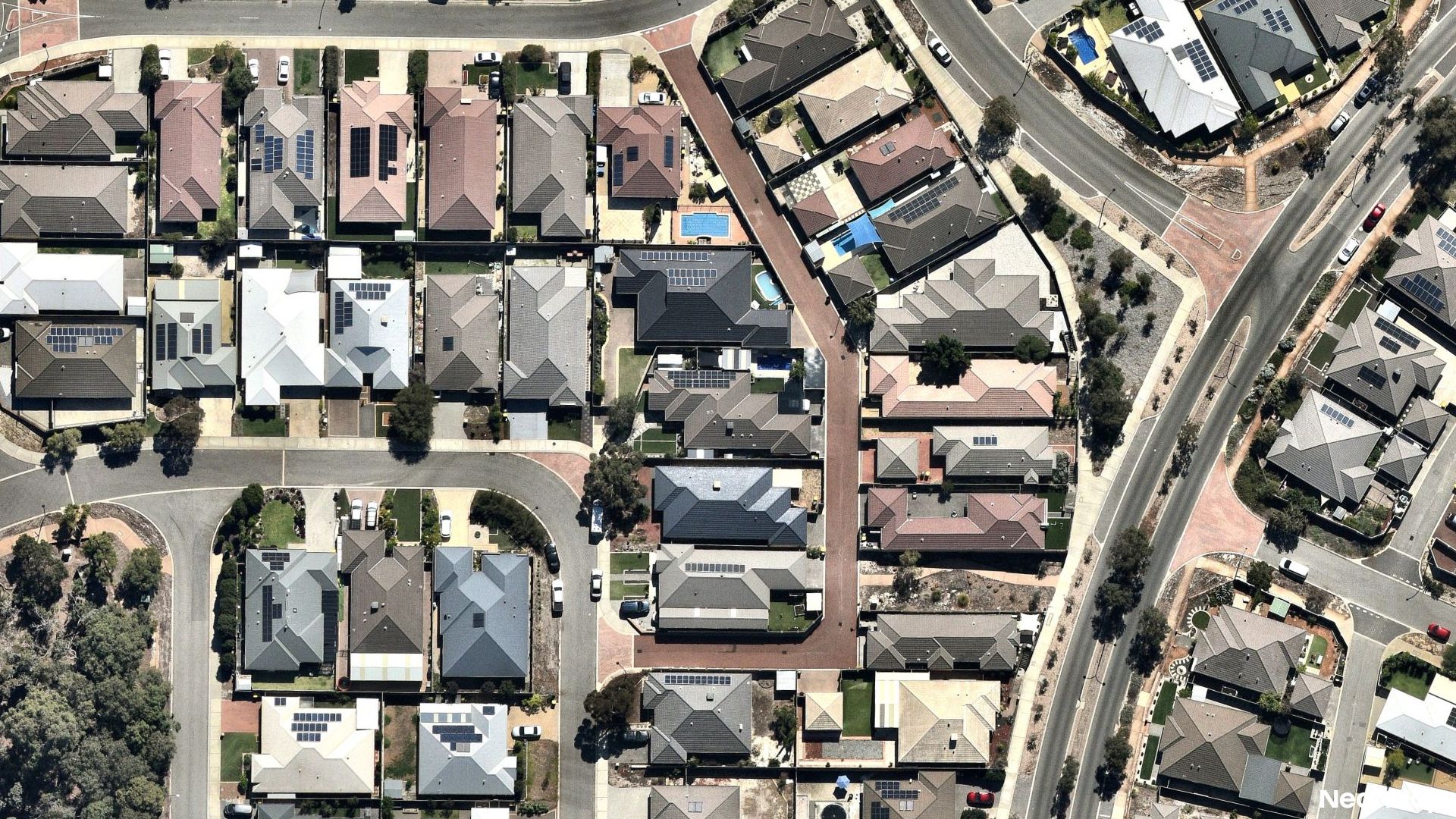 Vertical aerial view
