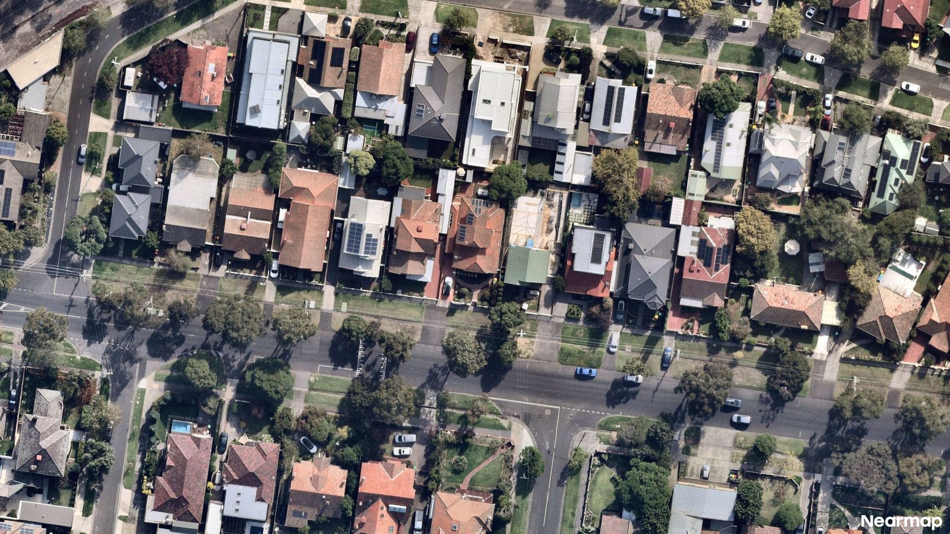 Vertical aerial view