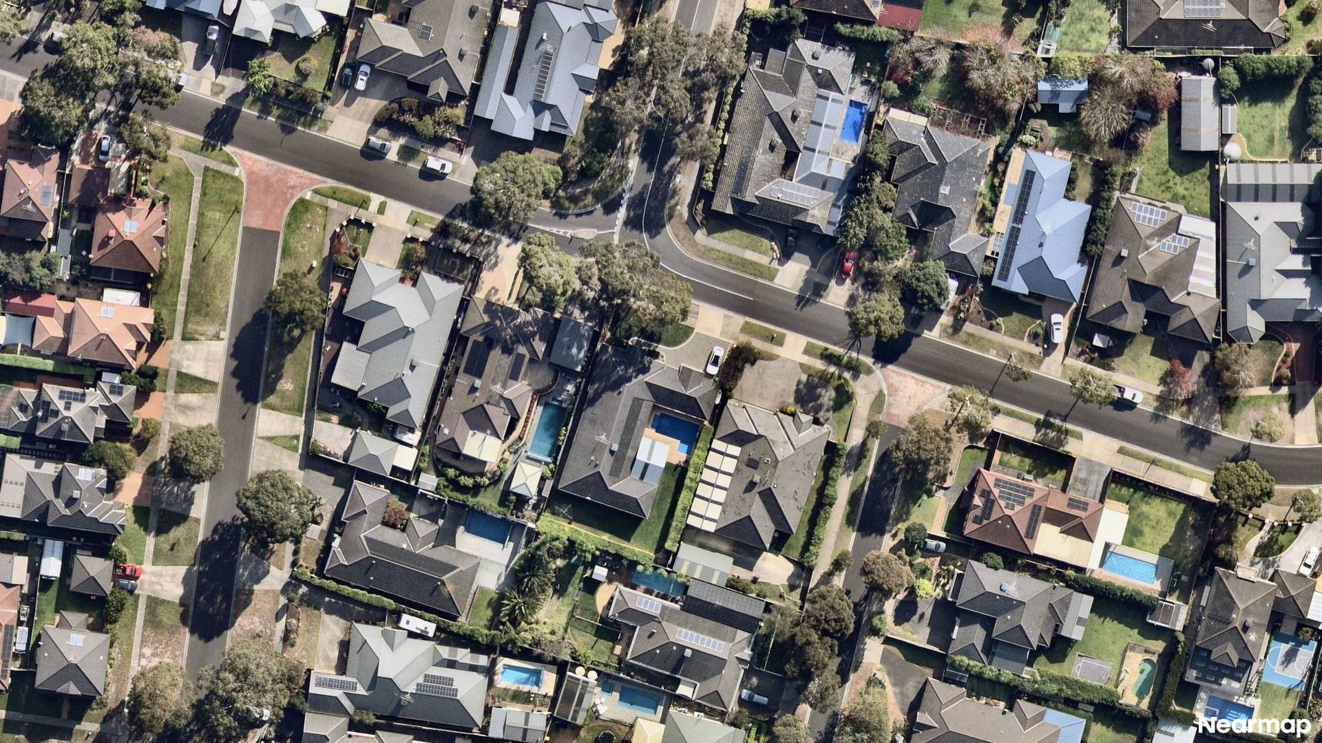 Vertical aerial view