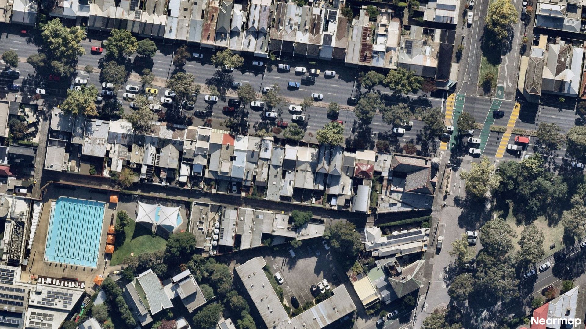 Vertical aerial view
