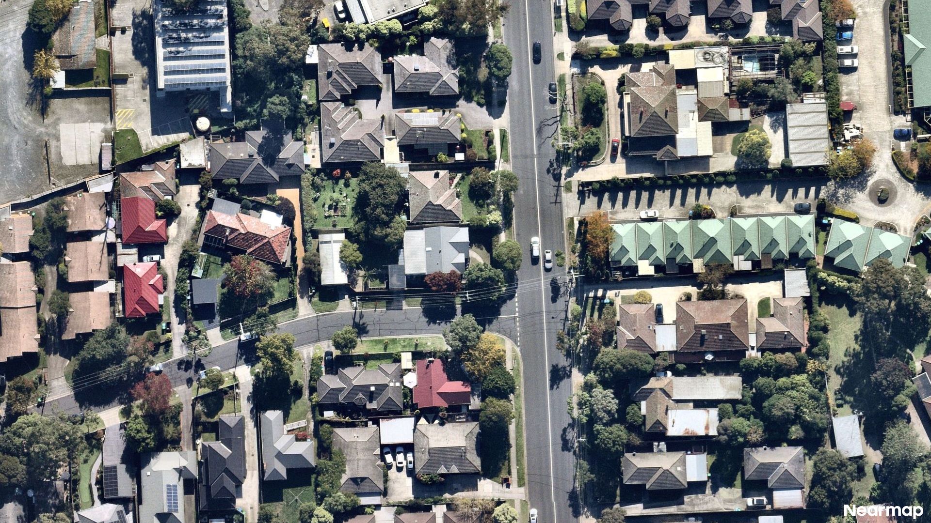 Vertical aerial view
