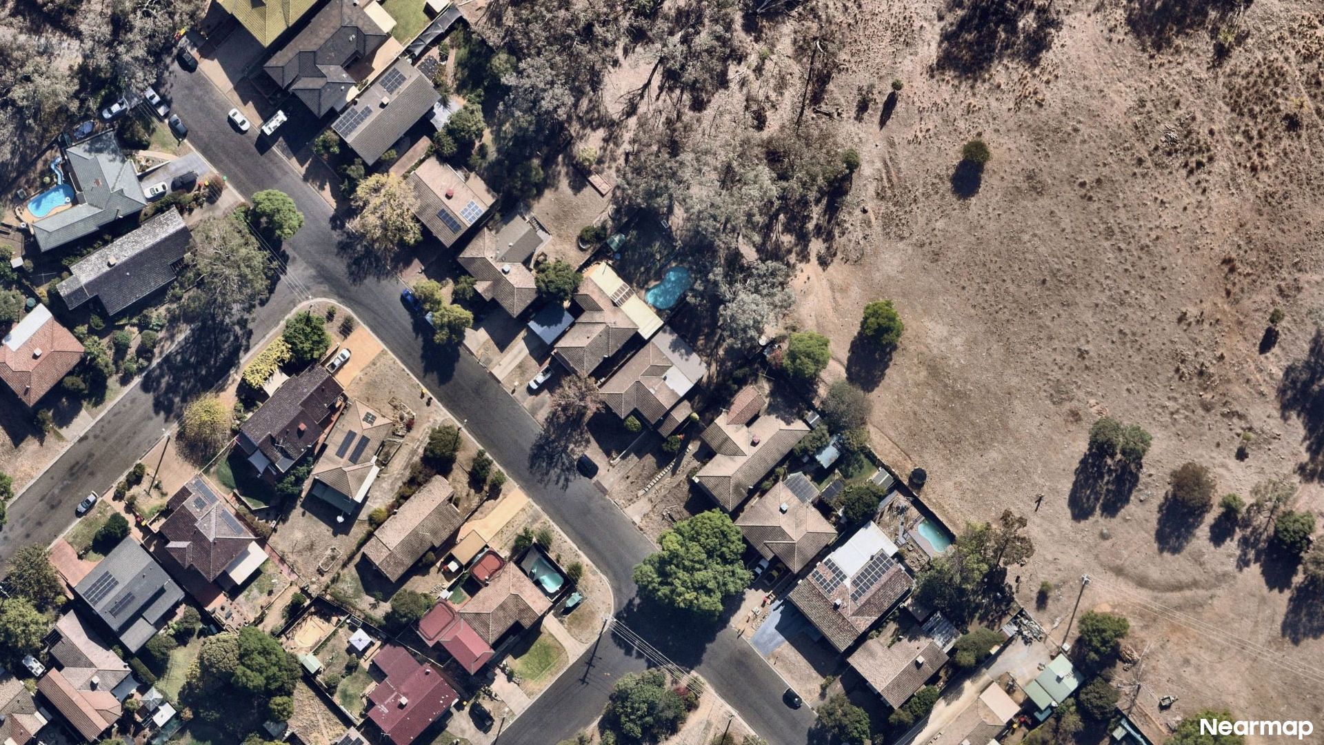 Vertical aerial view