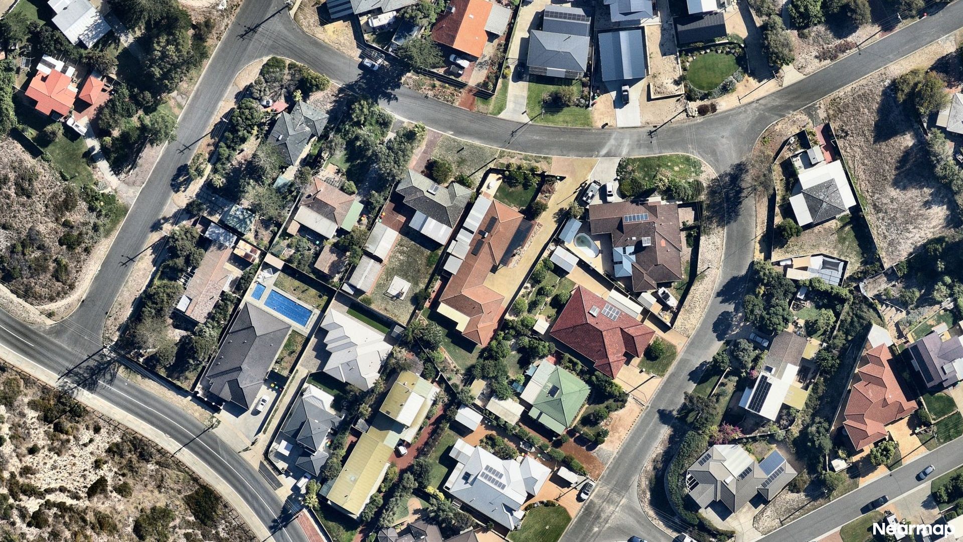 Vertical aerial view