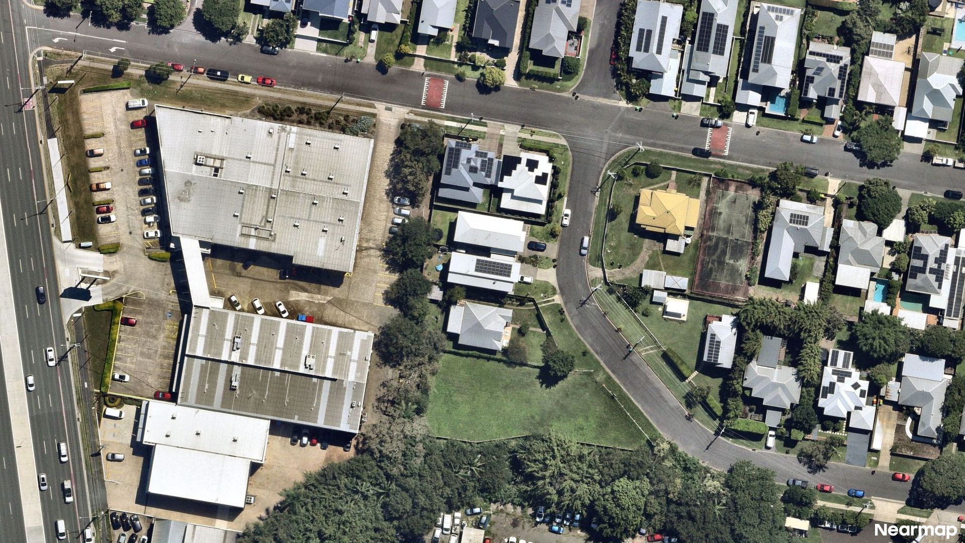 Vertical aerial view