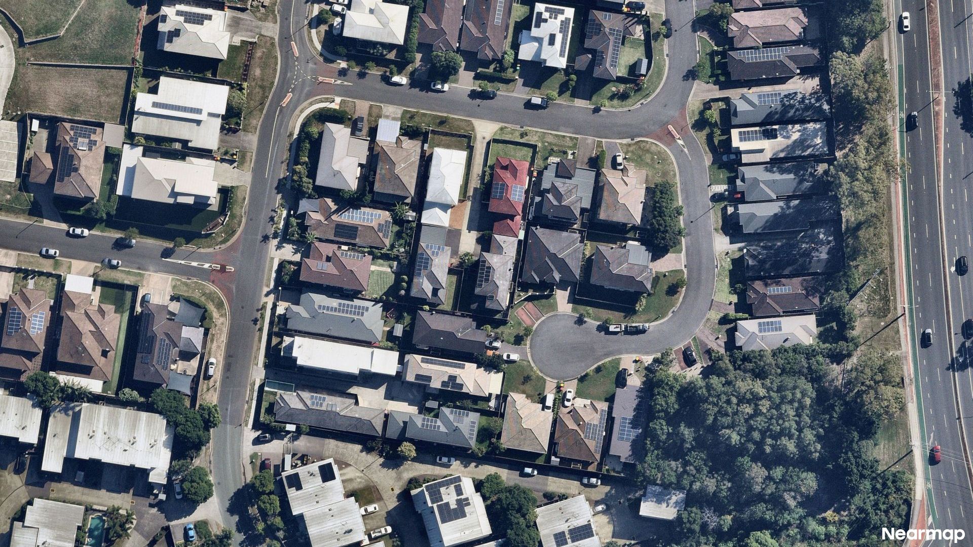 Vertical aerial view