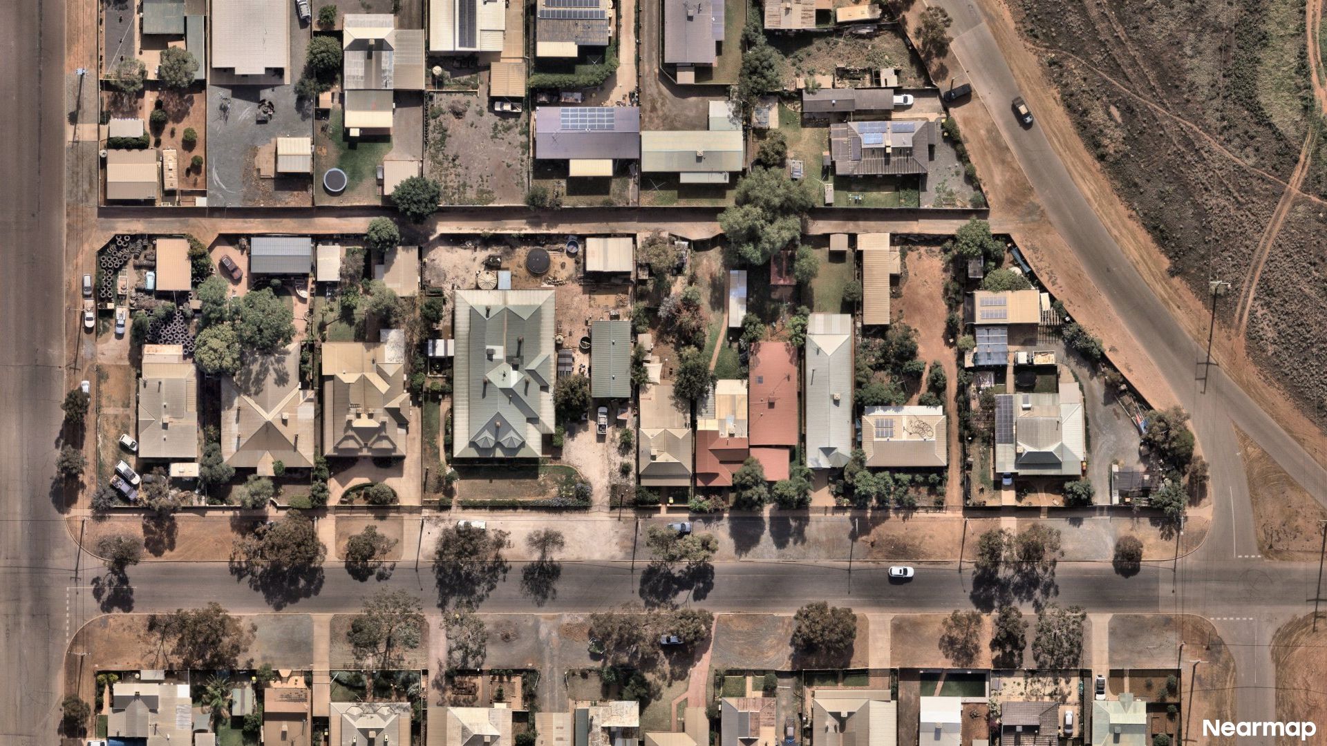 Vertical aerial view
