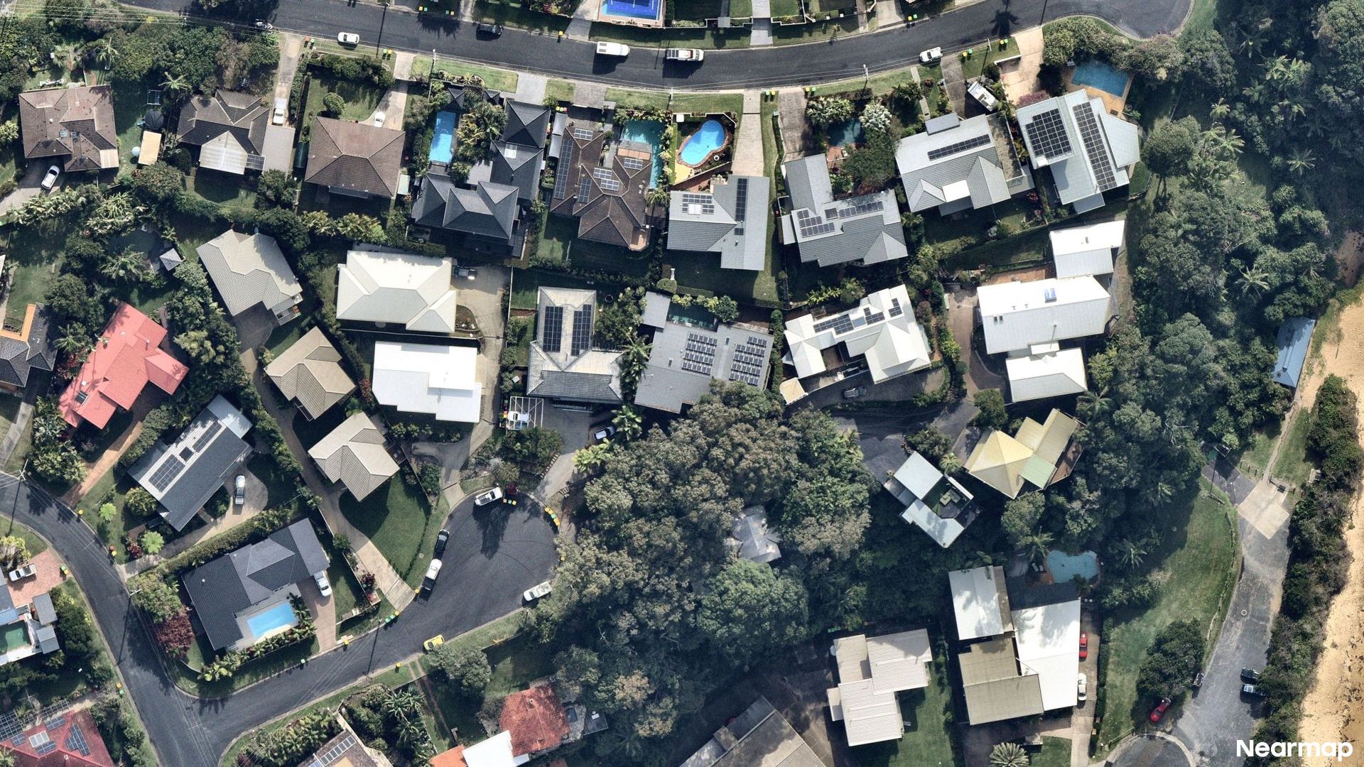 Vertical aerial view