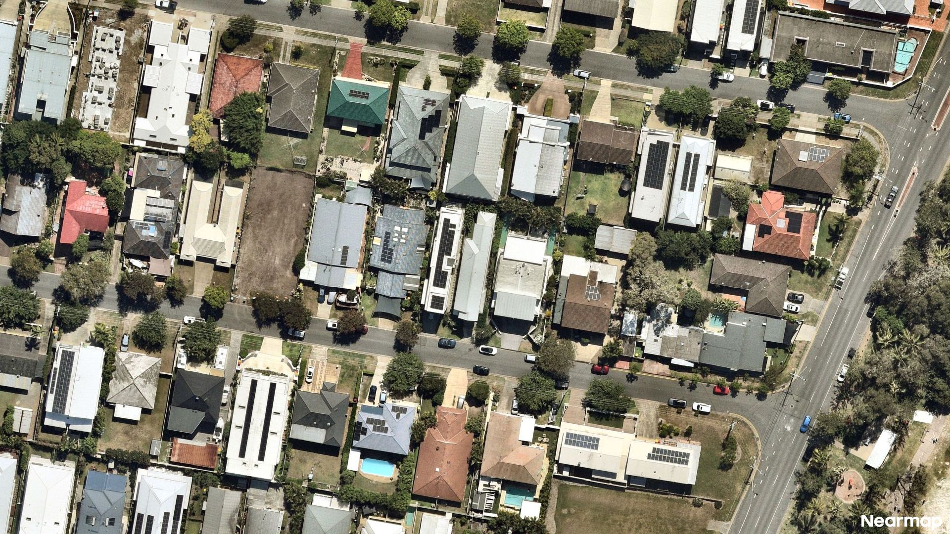 Vertical aerial view