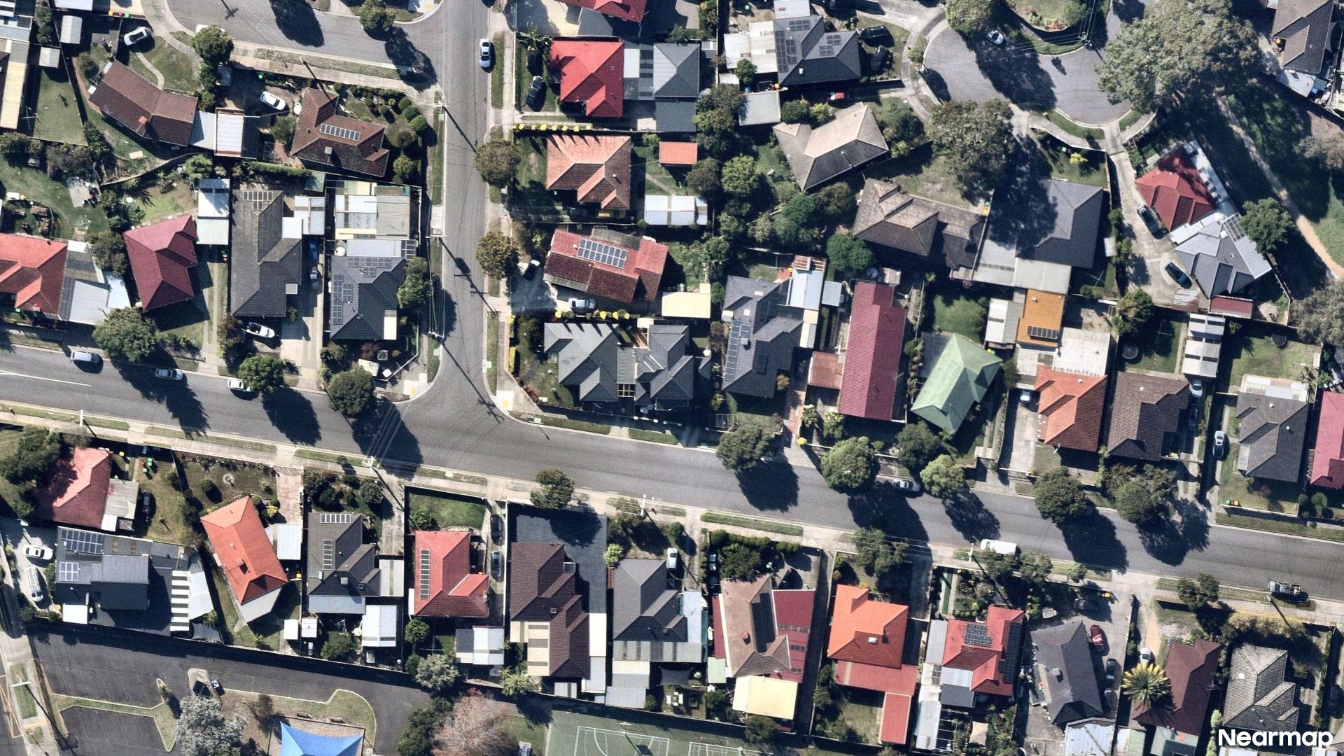 Vertical aerial view