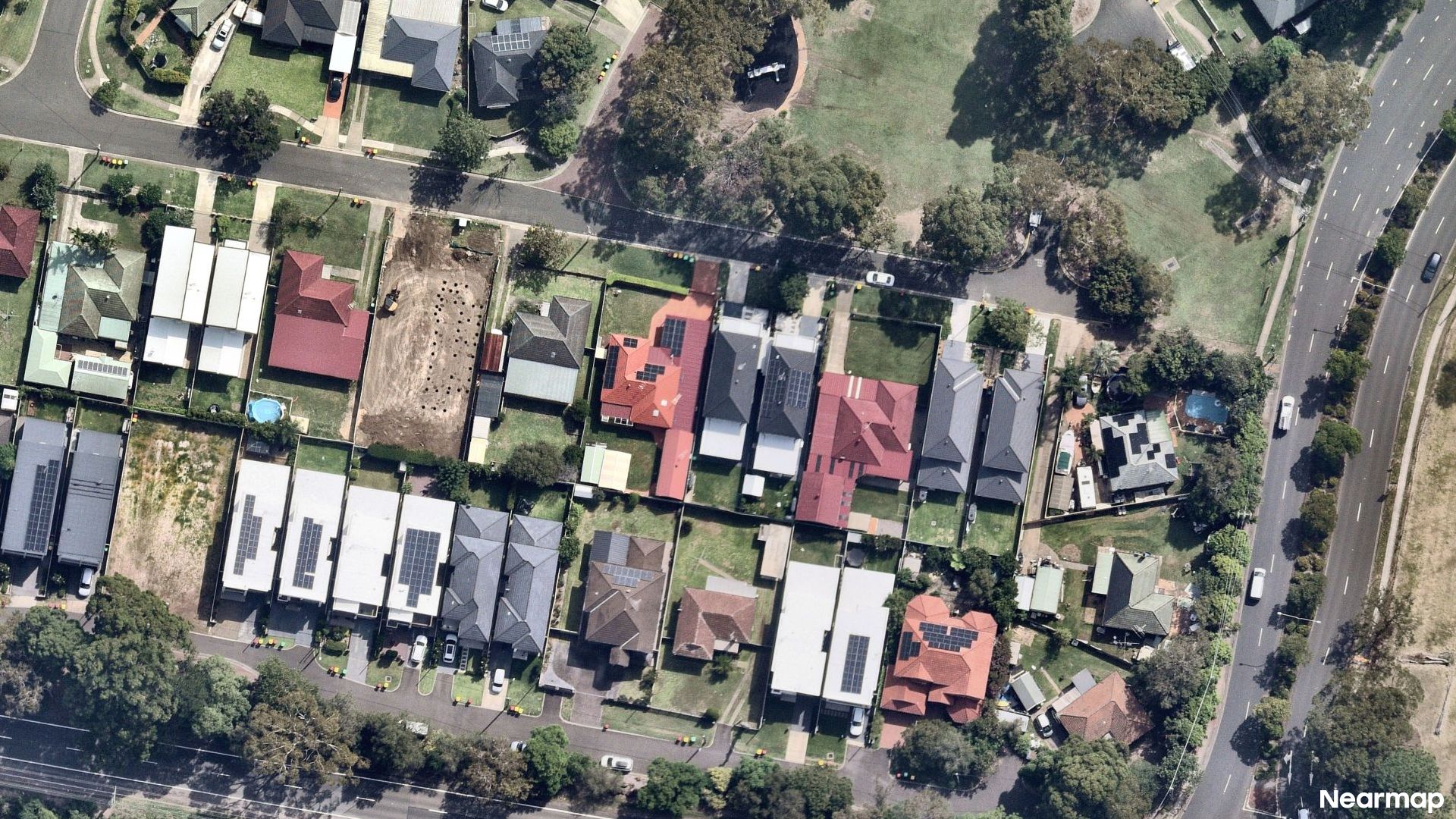 Vertical aerial view