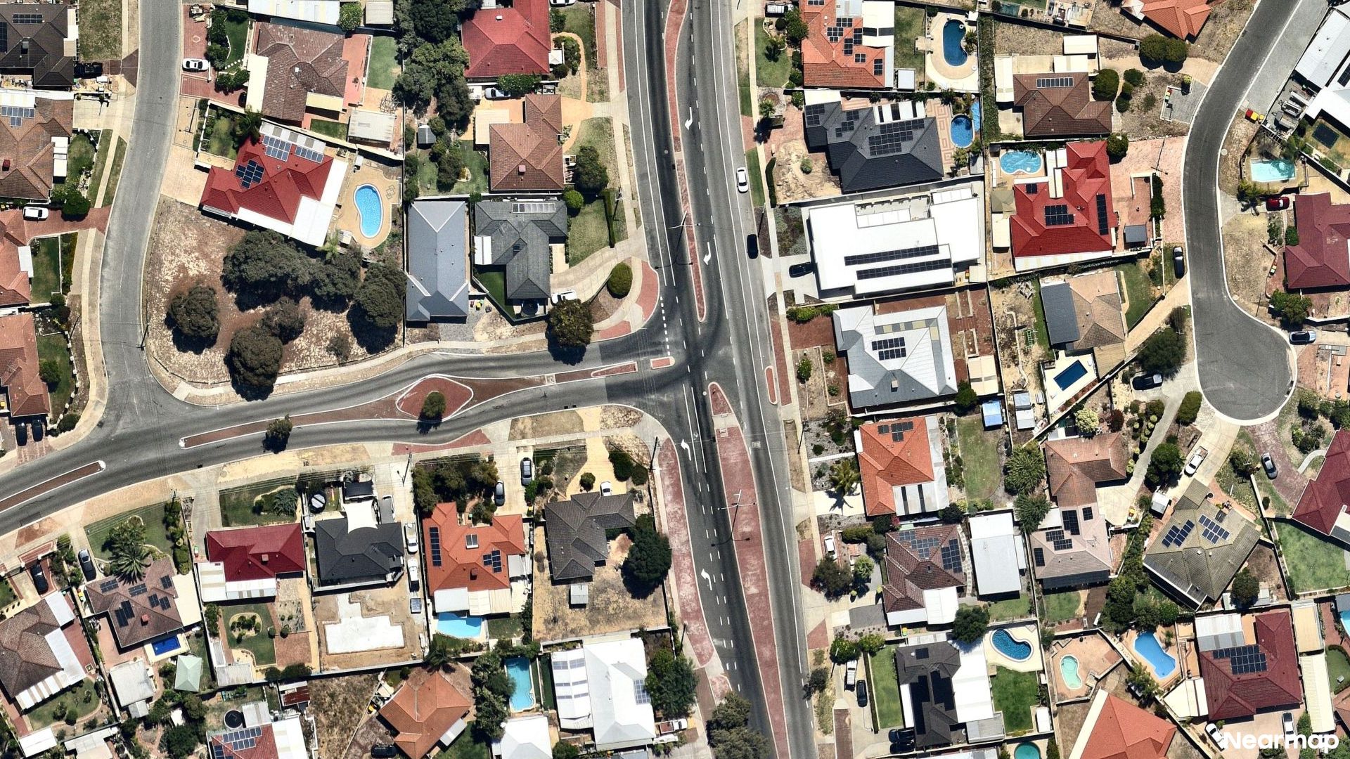 Vertical aerial view