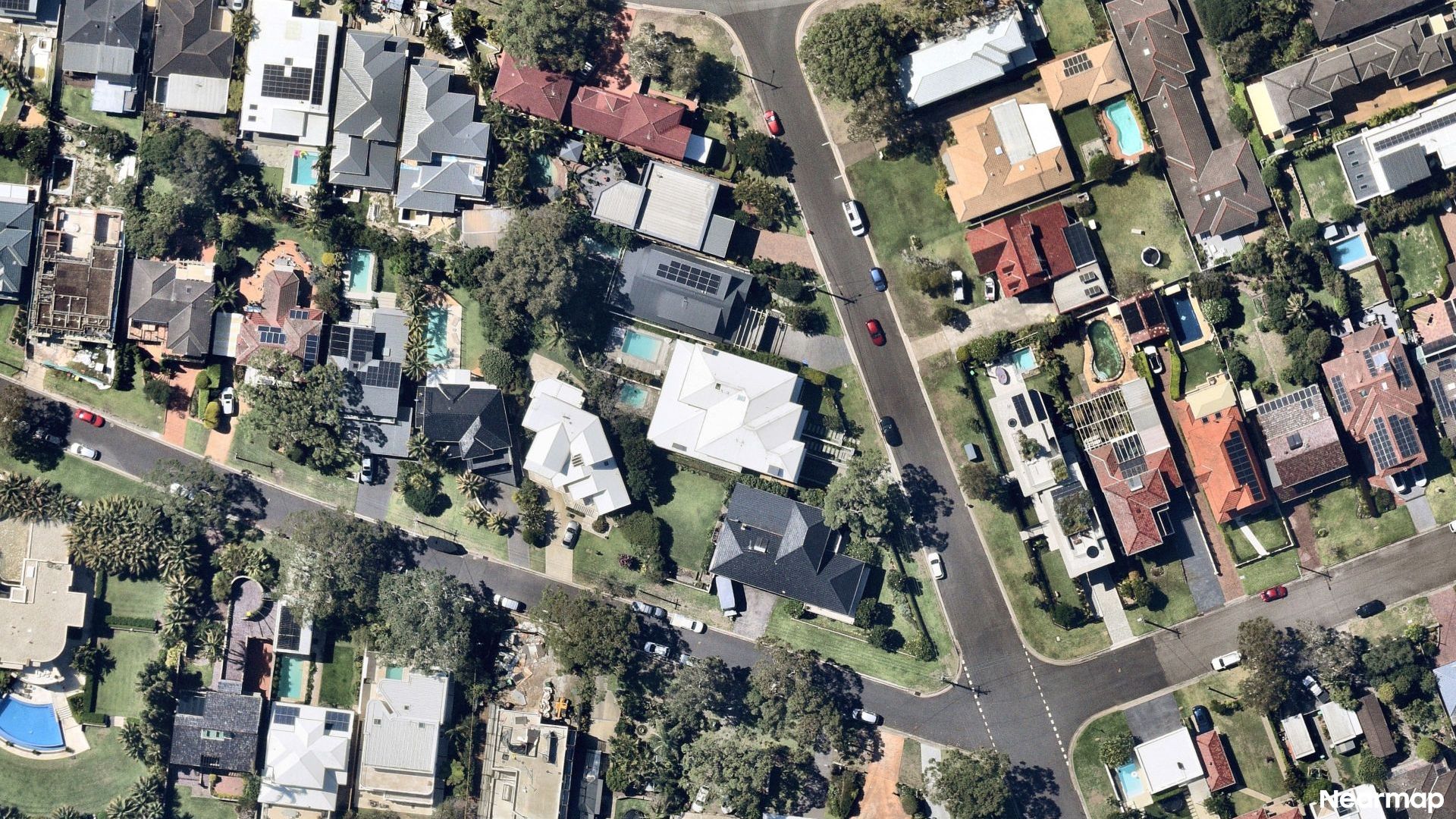 Vertical aerial view