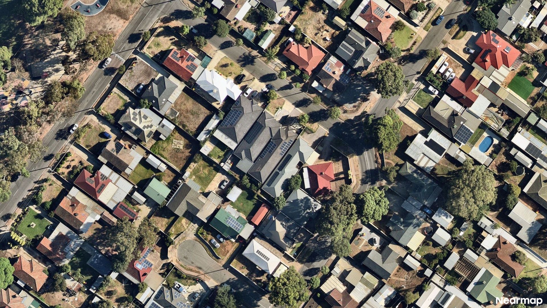 Vertical aerial view