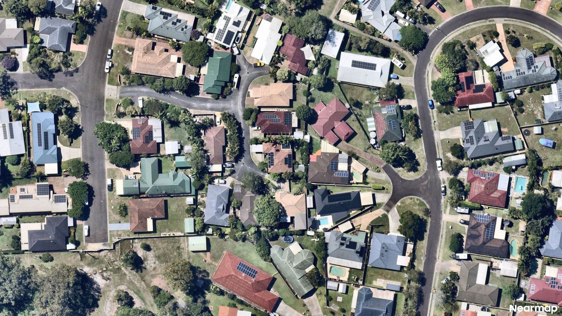 Vertical aerial view