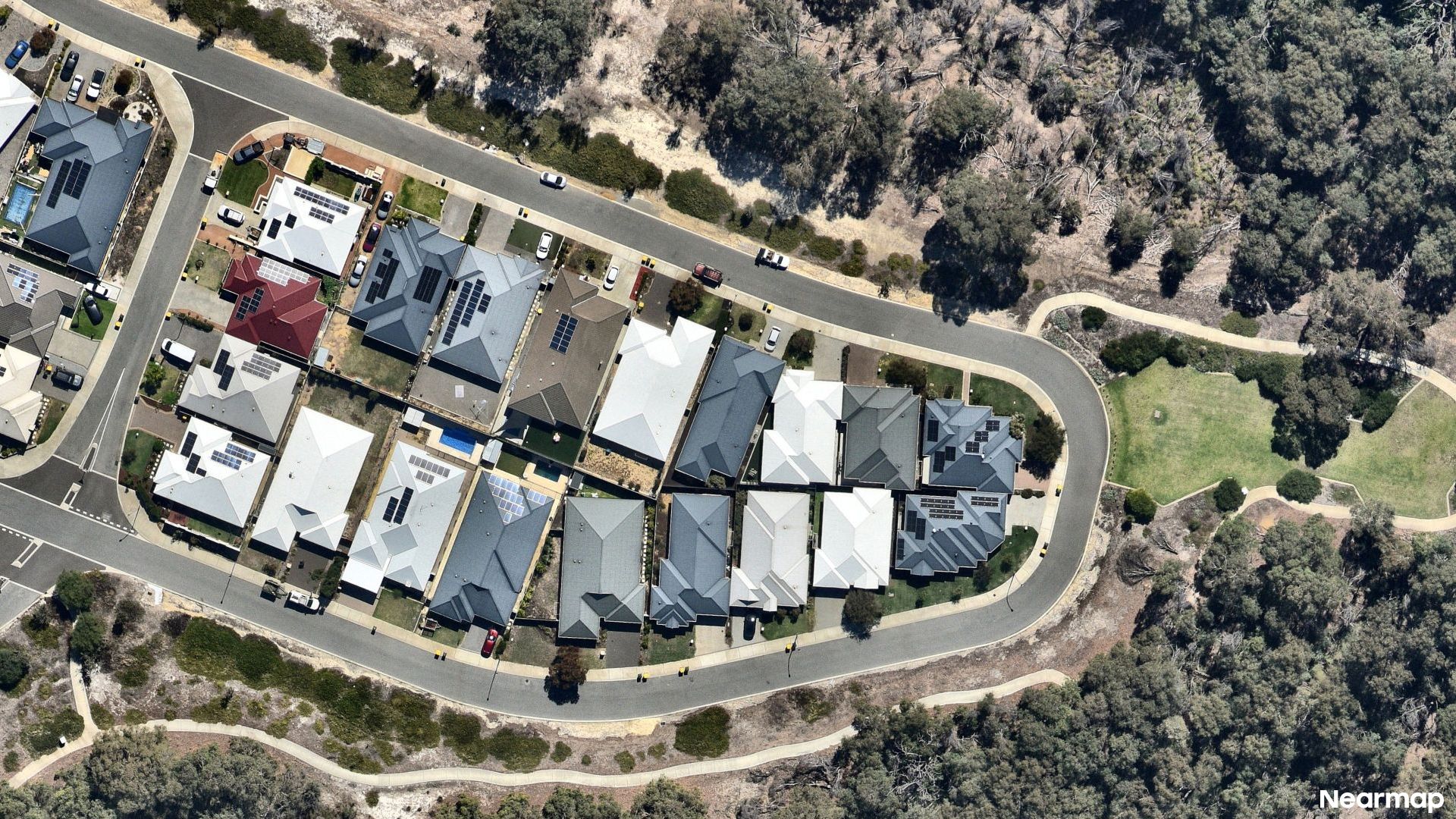 Vertical aerial view