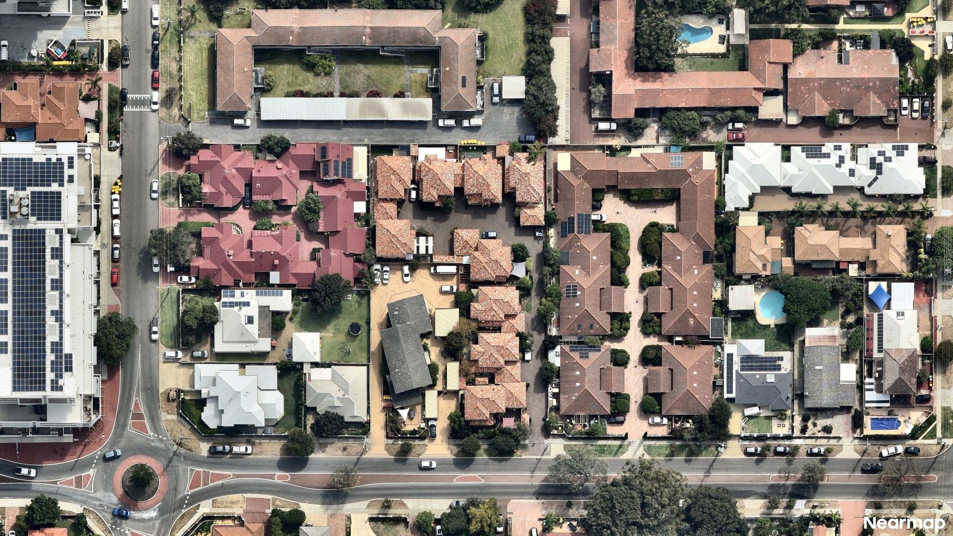 Vertical aerial view