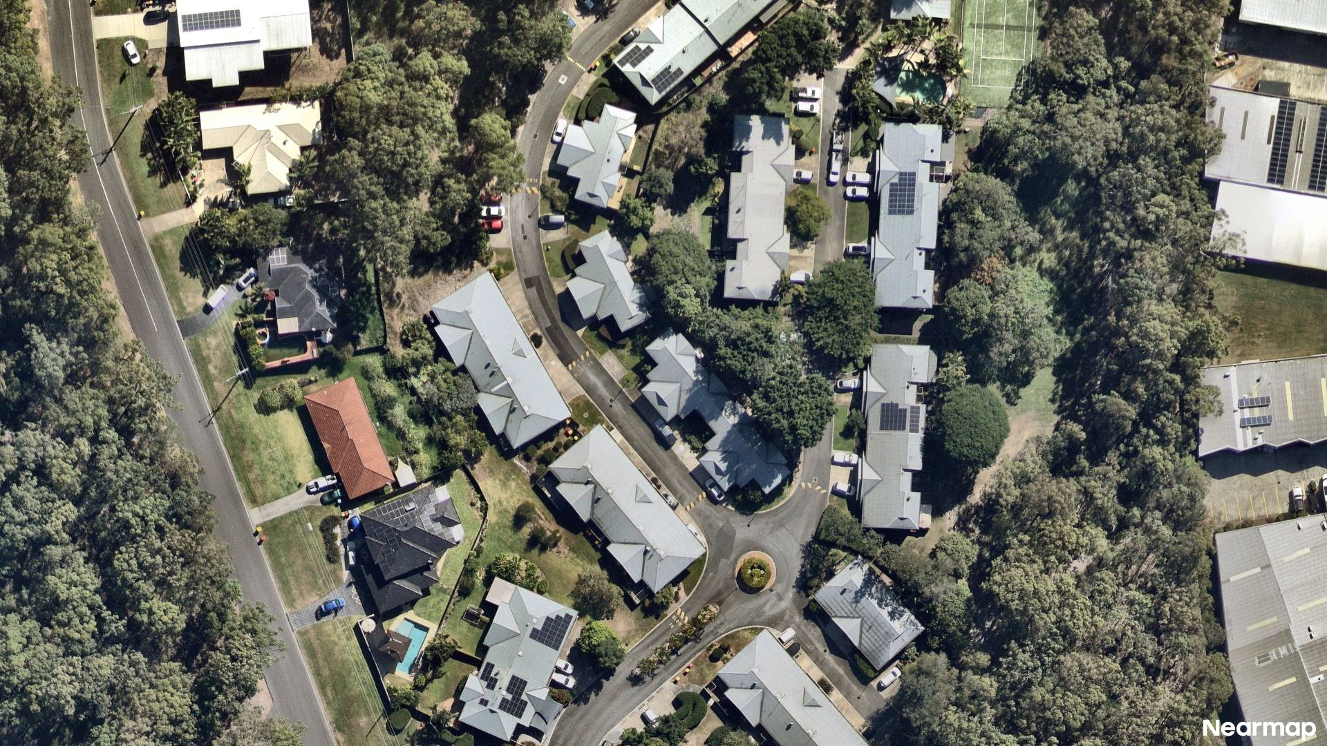 Vertical aerial view