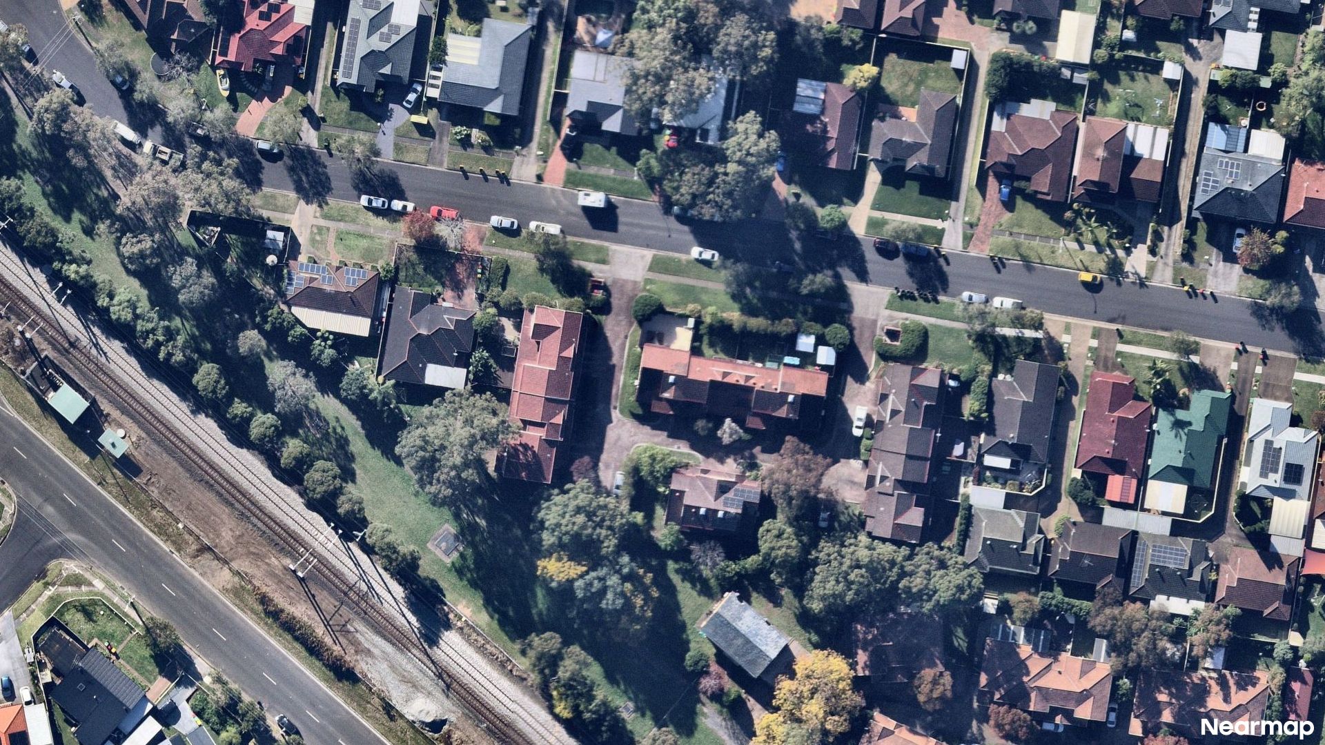 Vertical aerial view