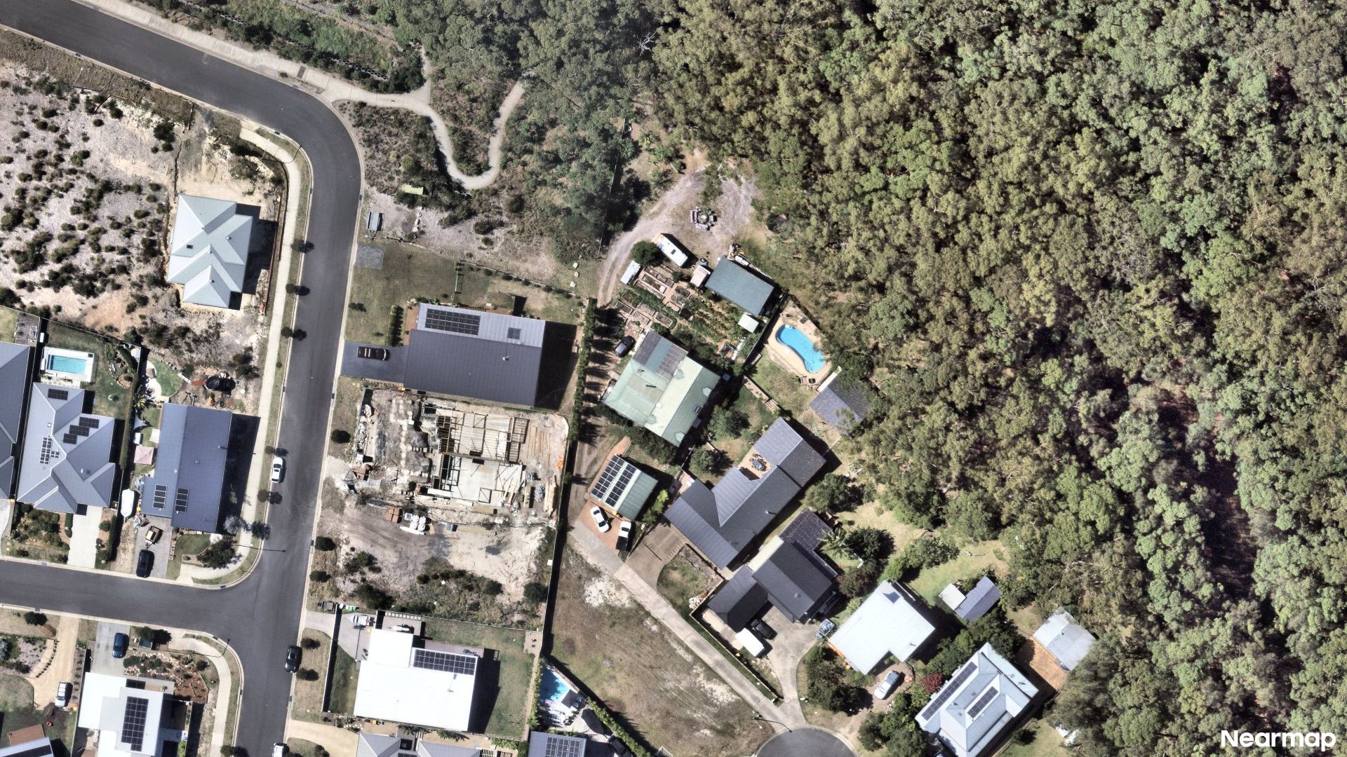 Vertical aerial view