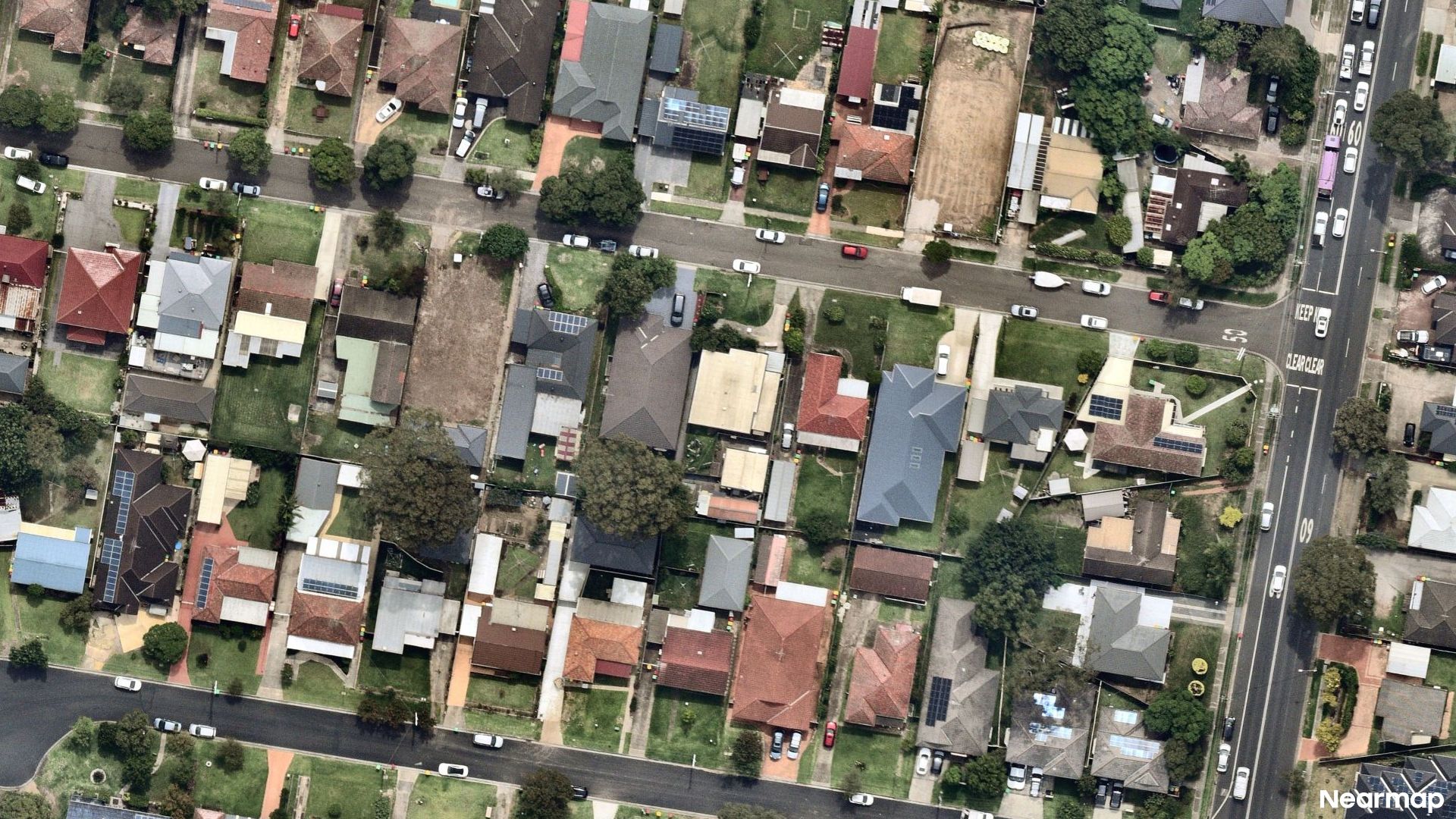 Vertical aerial view