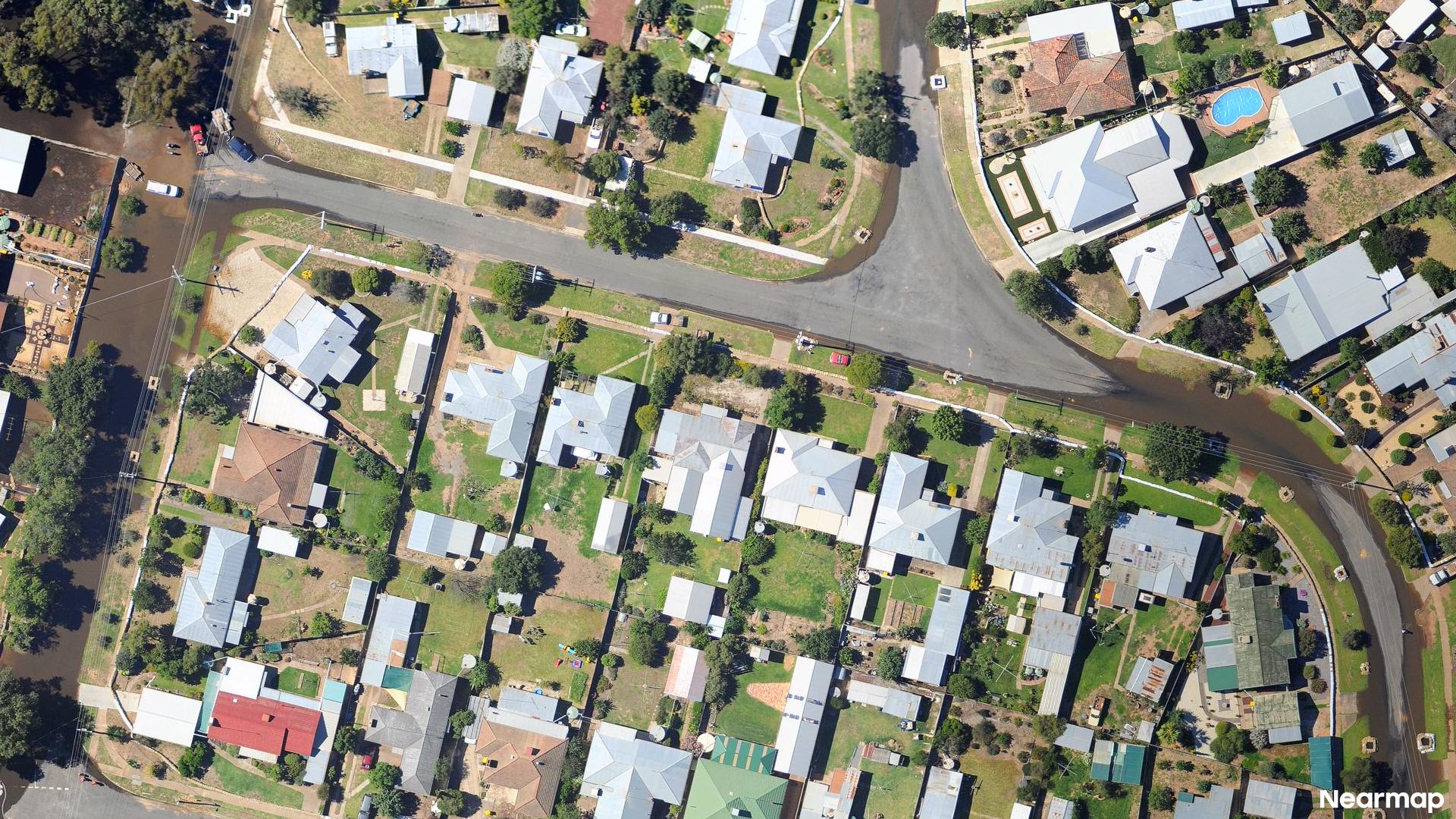 Vertical aerial view